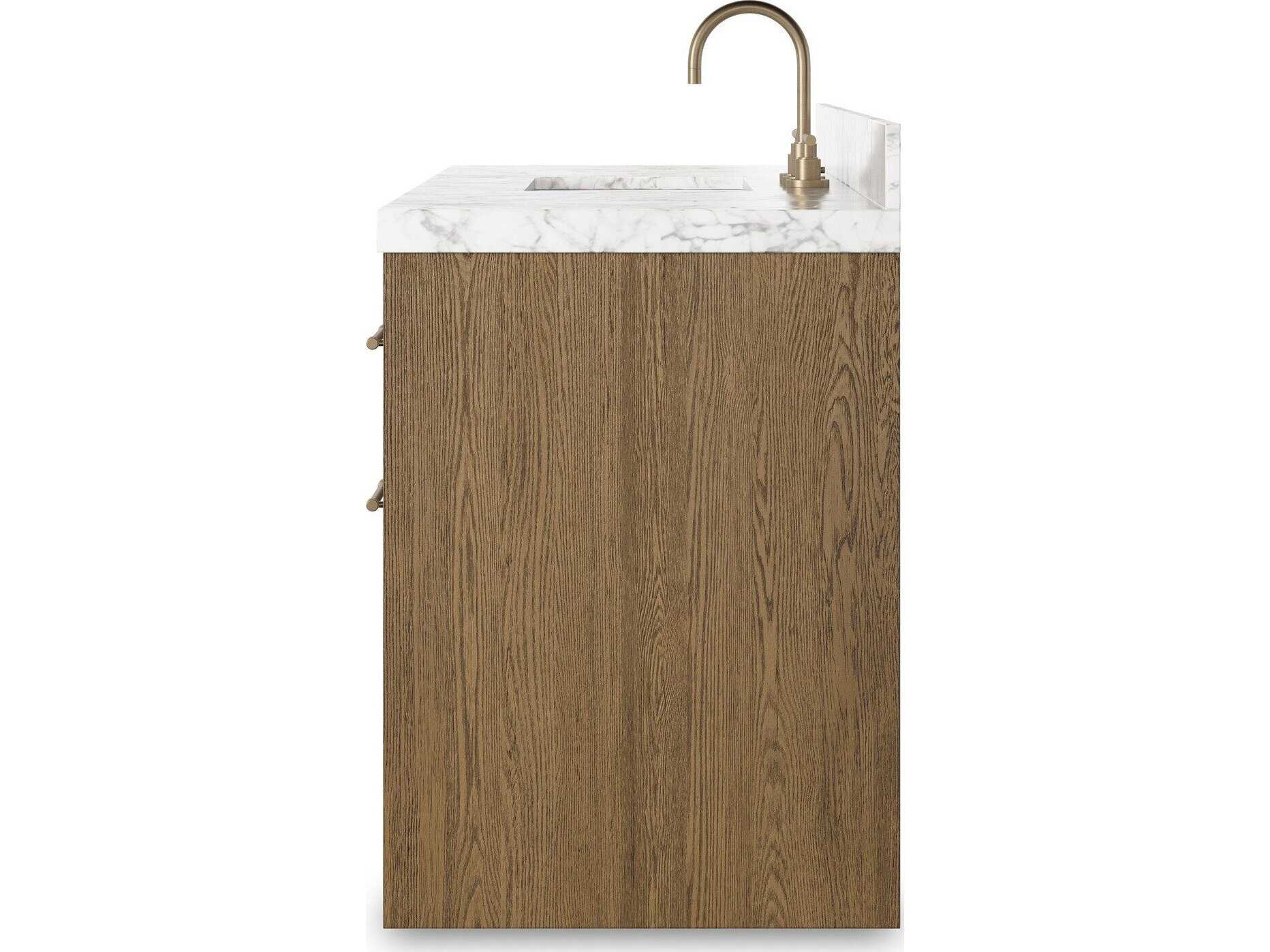 Four Hands Anthem Single Wide Vanity - Washed Natural Veneer