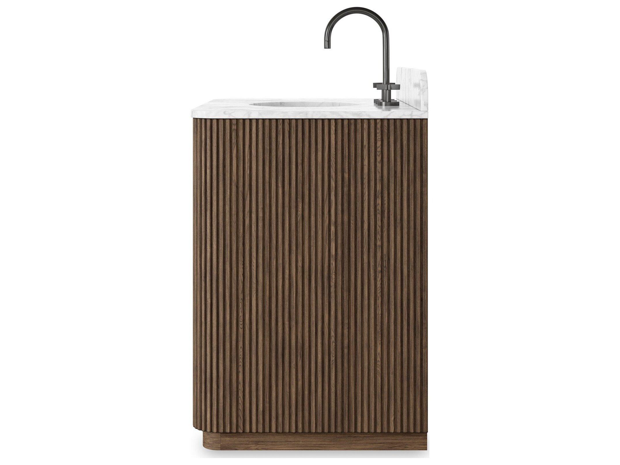 Four Hands Filmore Satin Espresso Oak Veneer Vanity