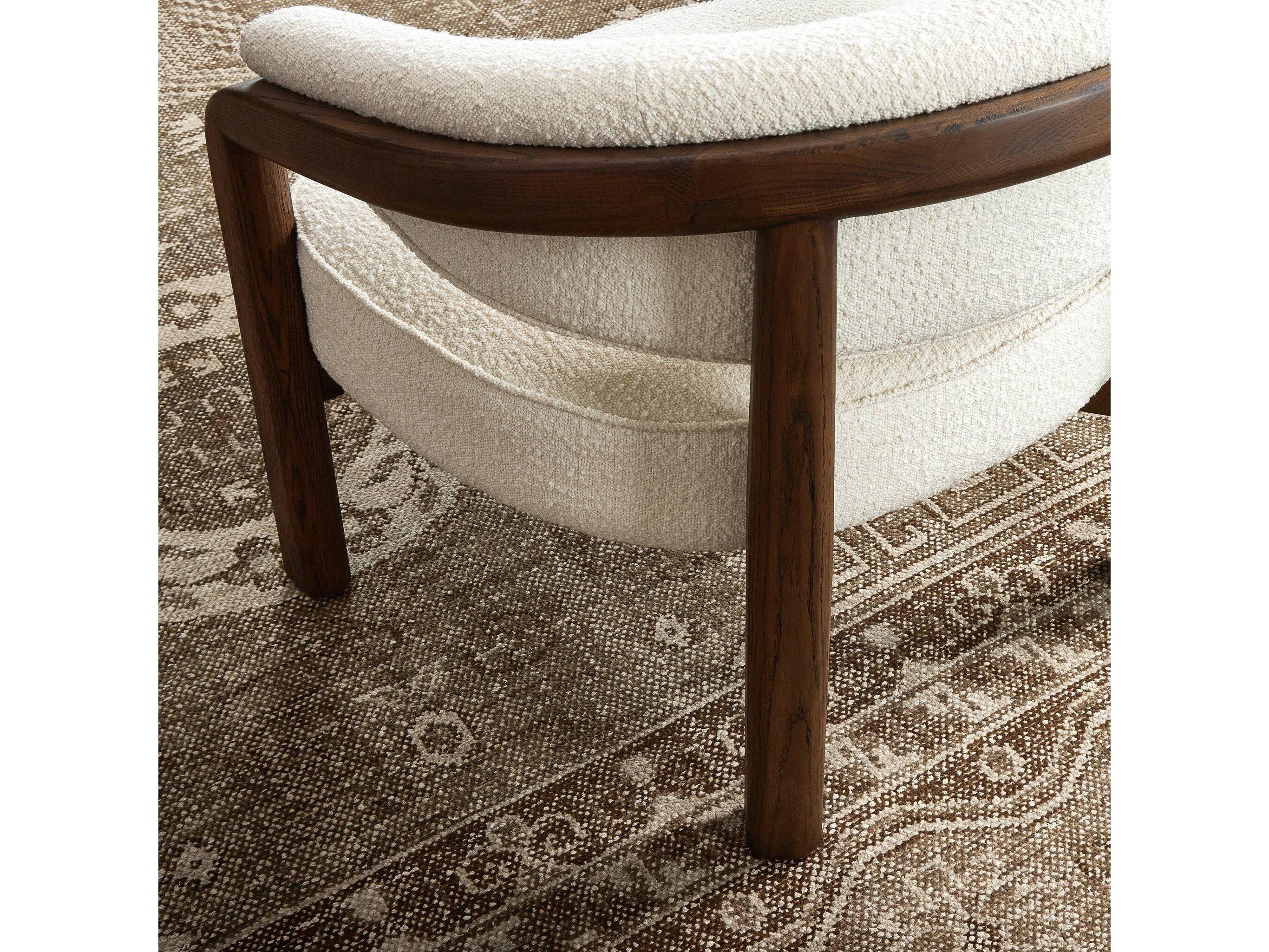 Four Hands Farrow White Fabric Accent Chair