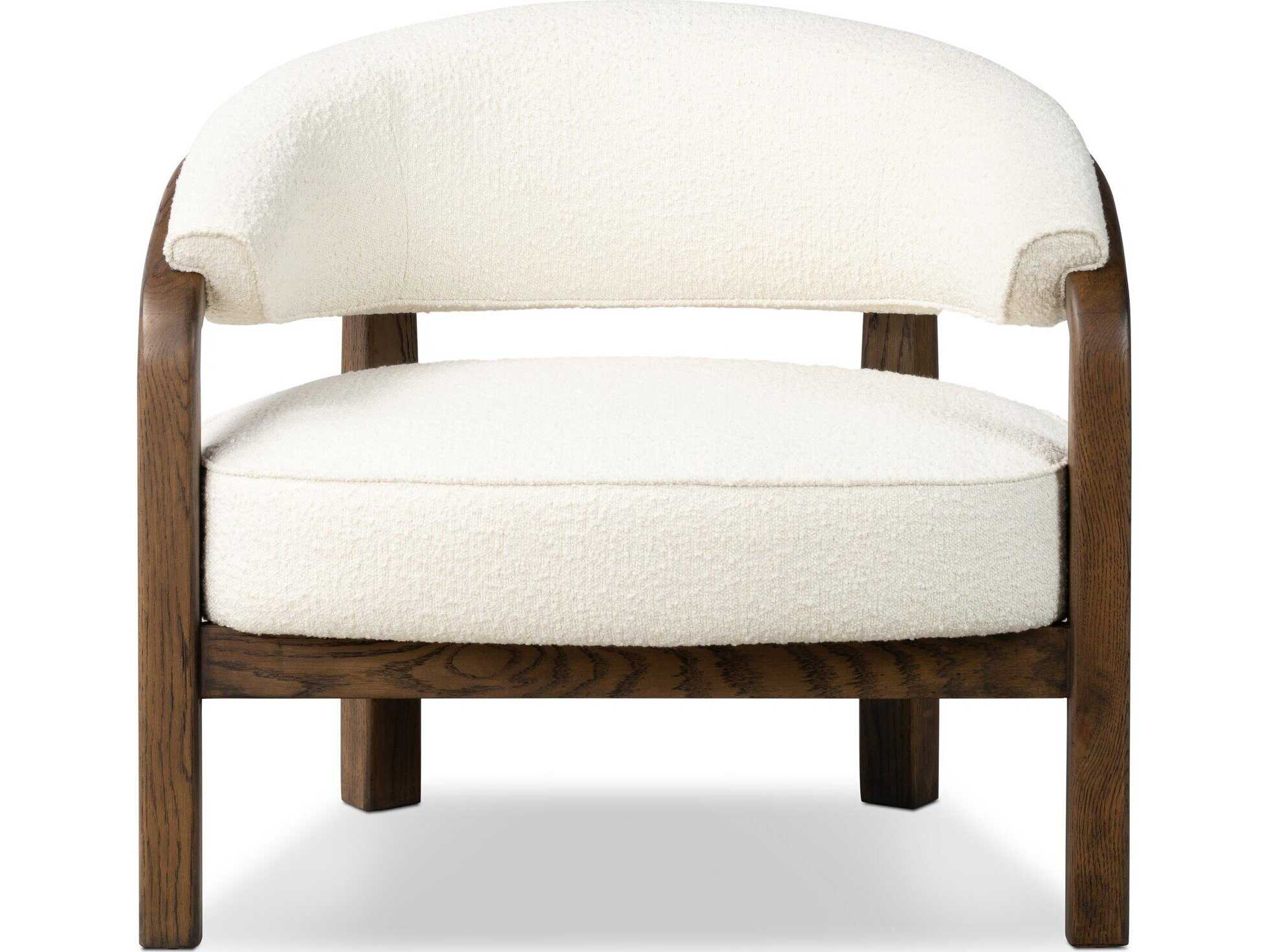 Four Hands Farrow White Fabric Accent Chair