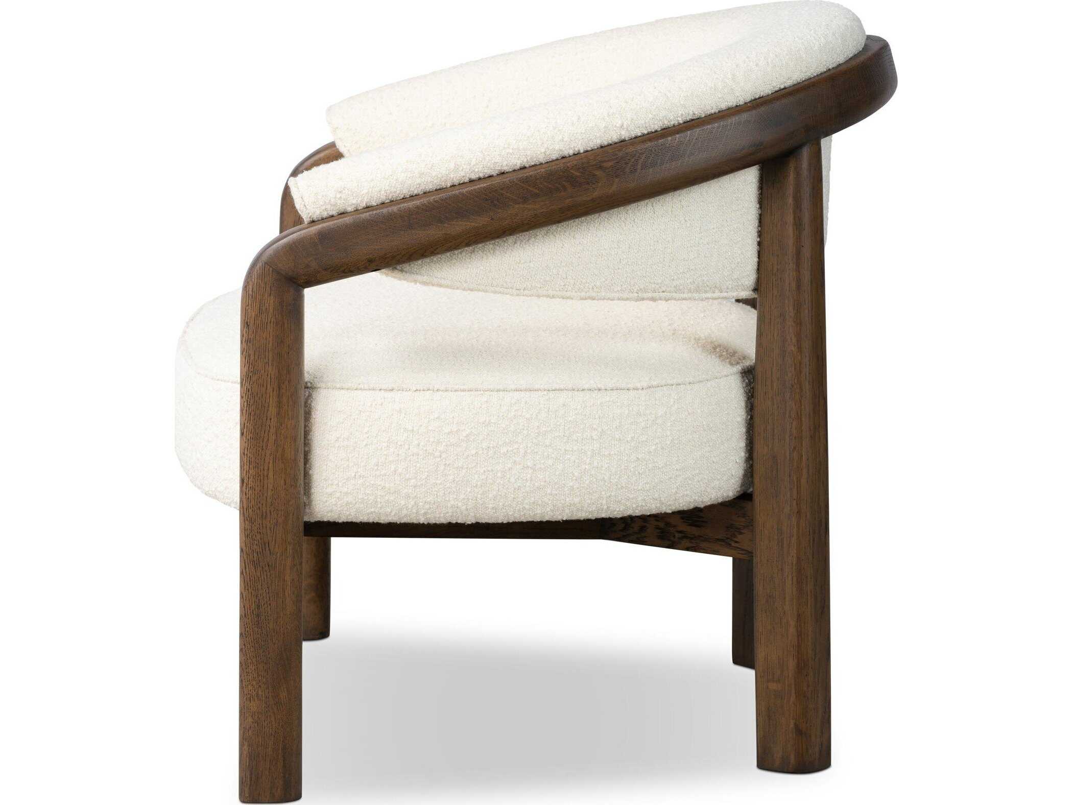 Four Hands Farrow White Fabric Accent Chair