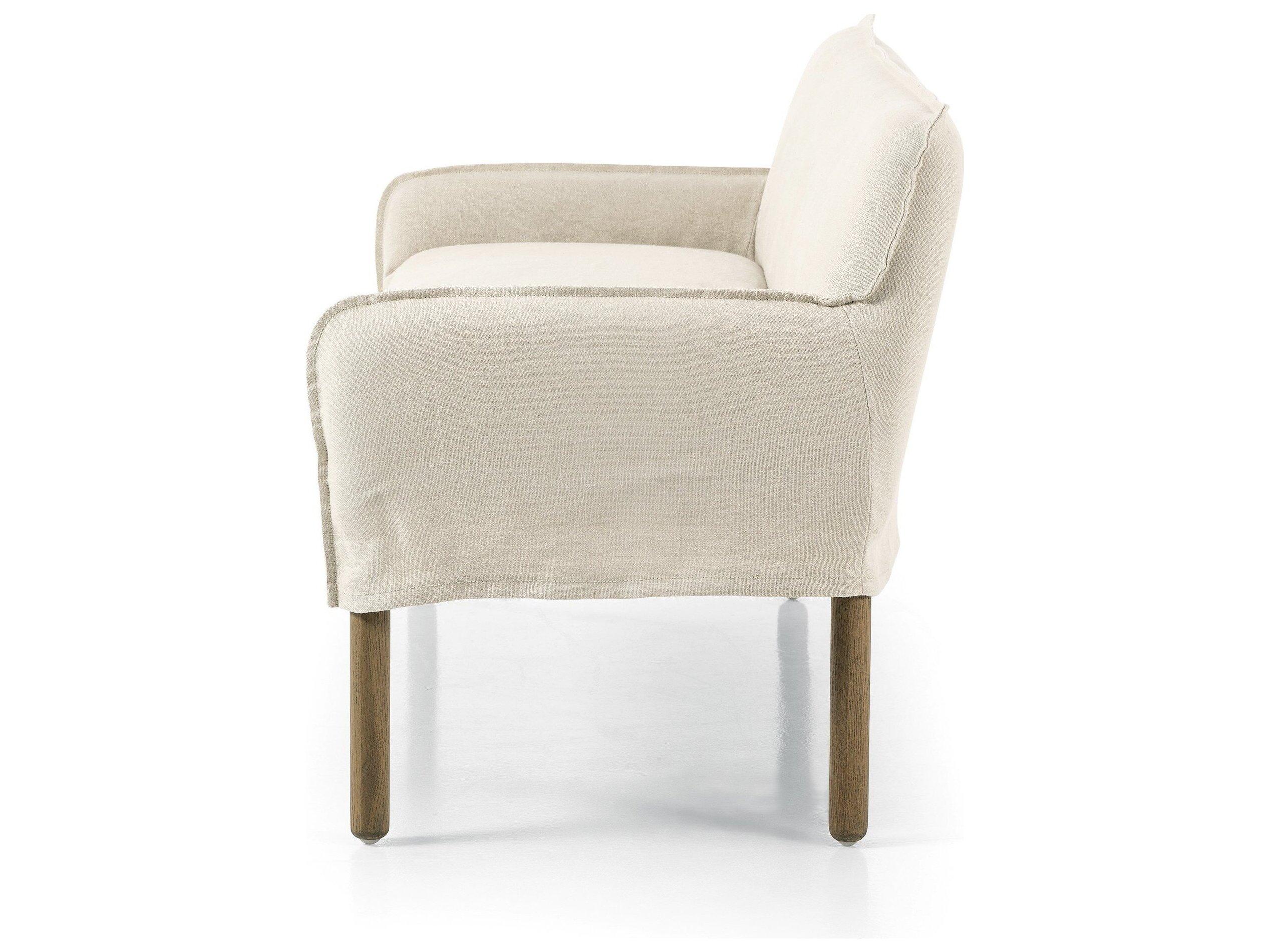 Four Hands Kensington Beige Upholstered Accent Bench