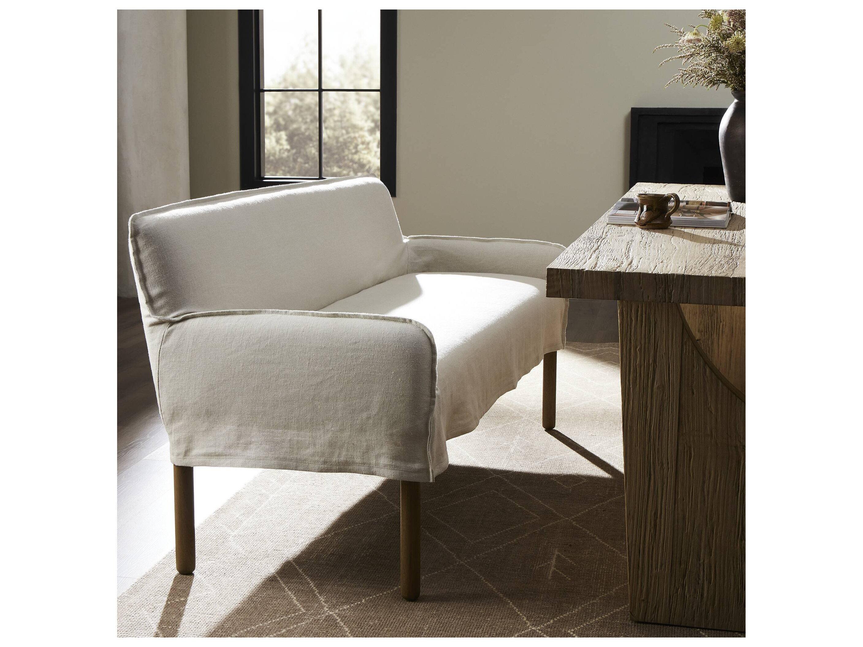 Four Hands Kensington Beige Upholstered Accent Bench