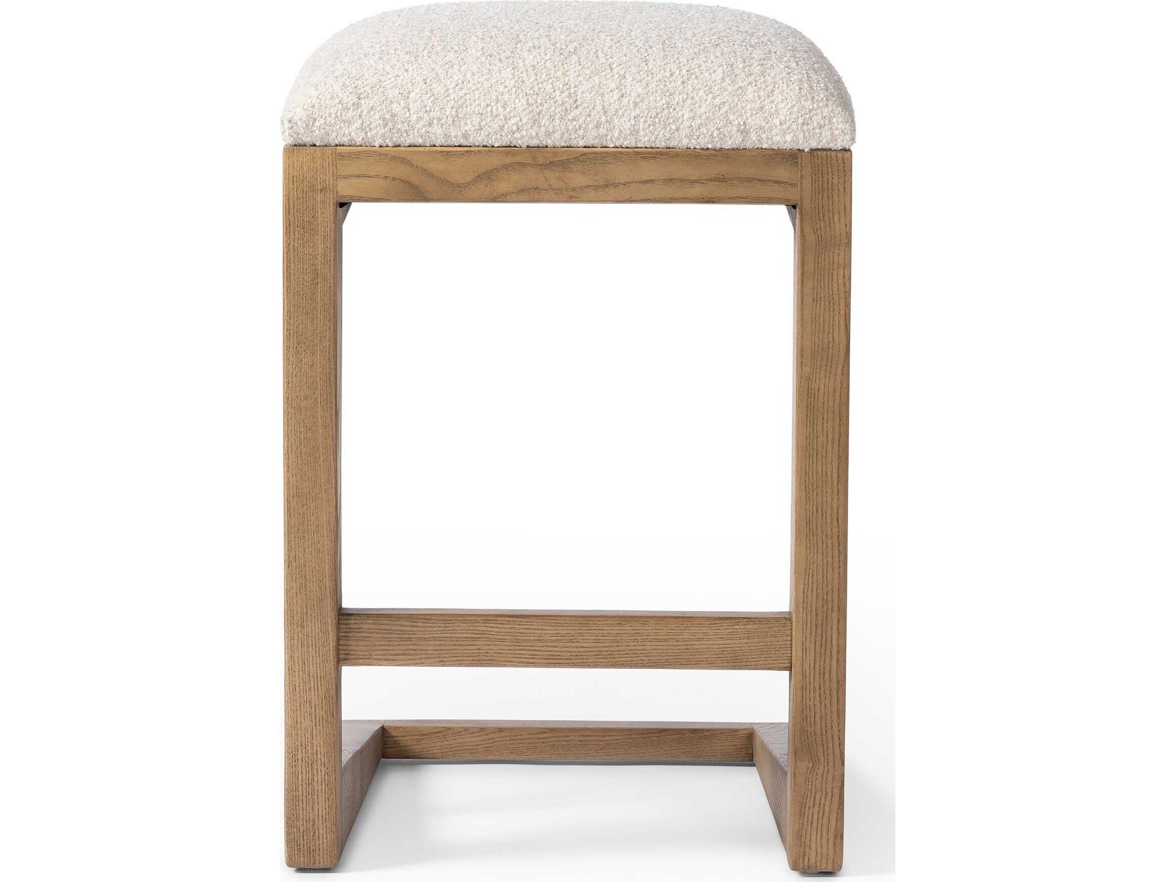 Four Hands Westgate Finn Upholstered Ash Wood Counter Stool