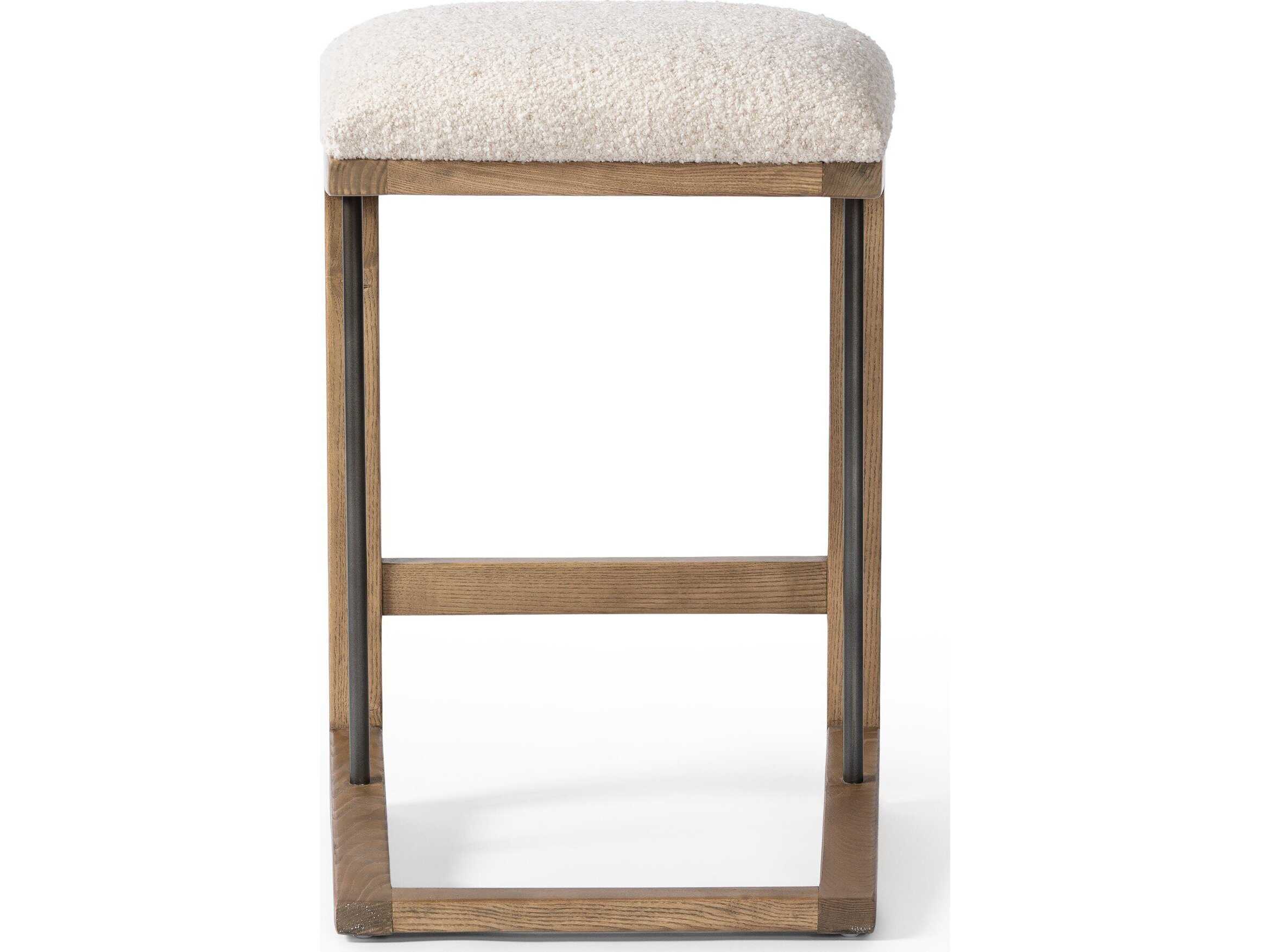 Four Hands Westgate Finn Upholstered Ash Wood Counter Stool