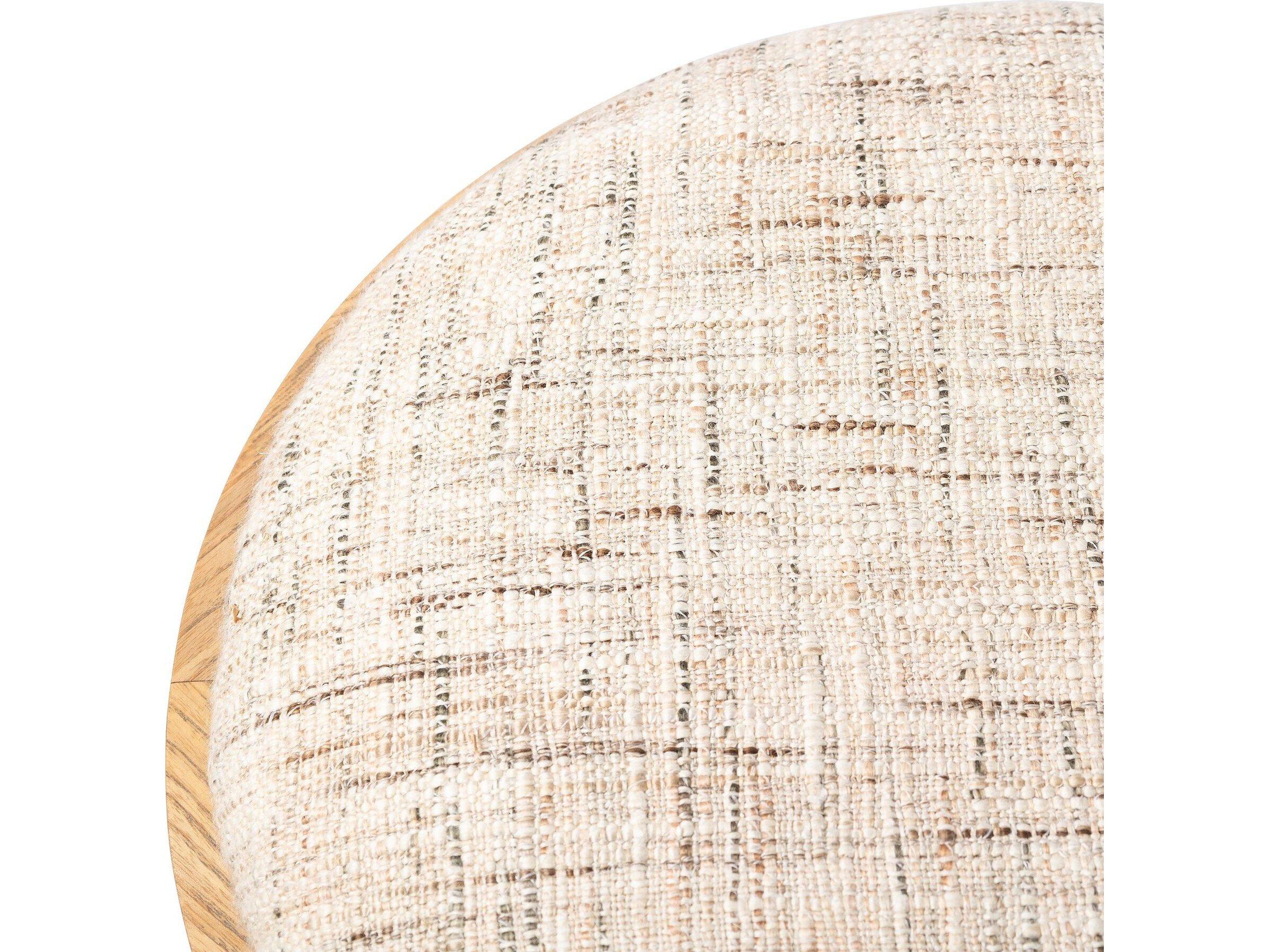 Four Hands Townsend Louise Ostend Natural Upholstered Accent Stool