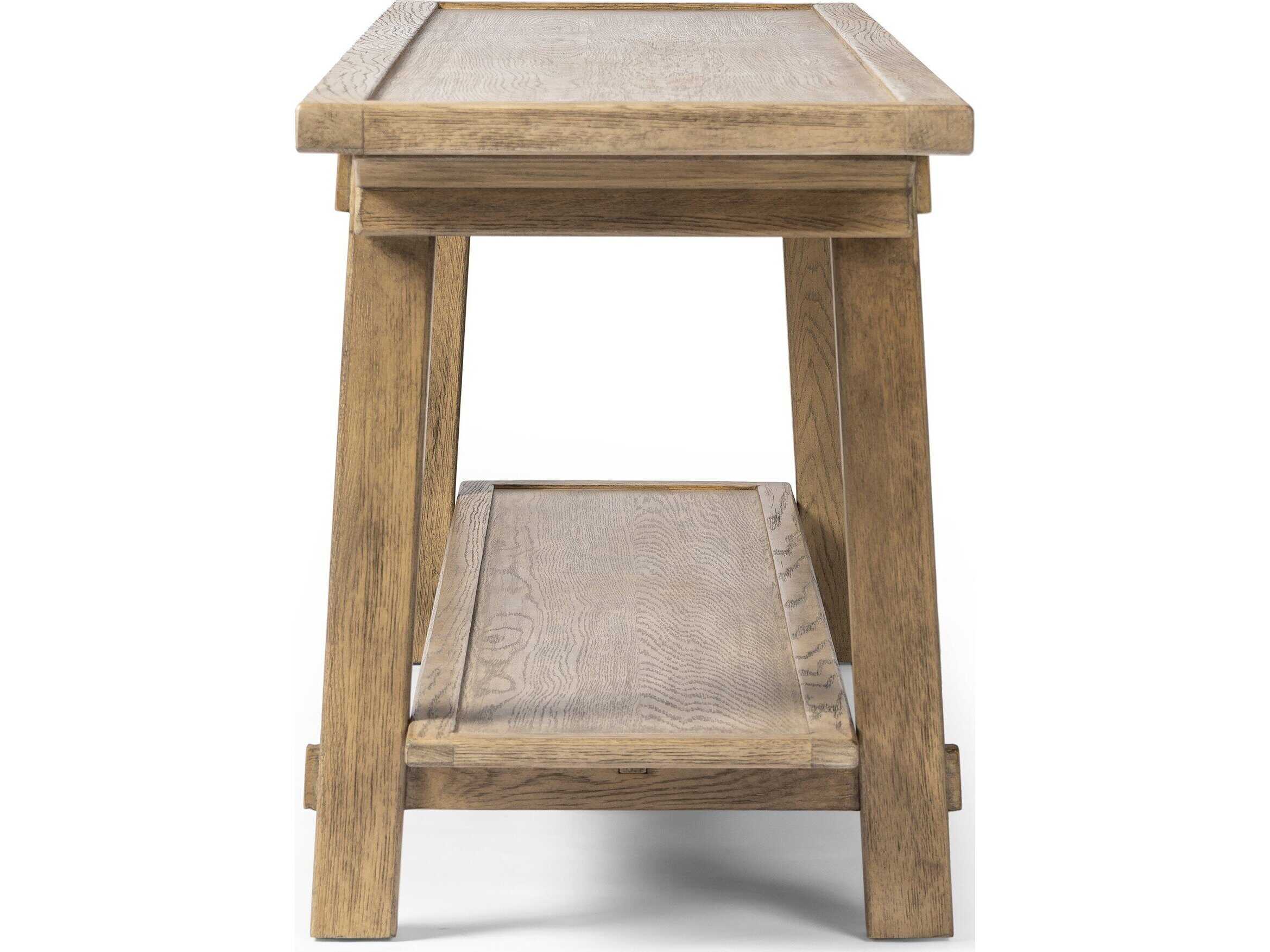 Four Hands Wells Trinity Rectangular Wood Console Table