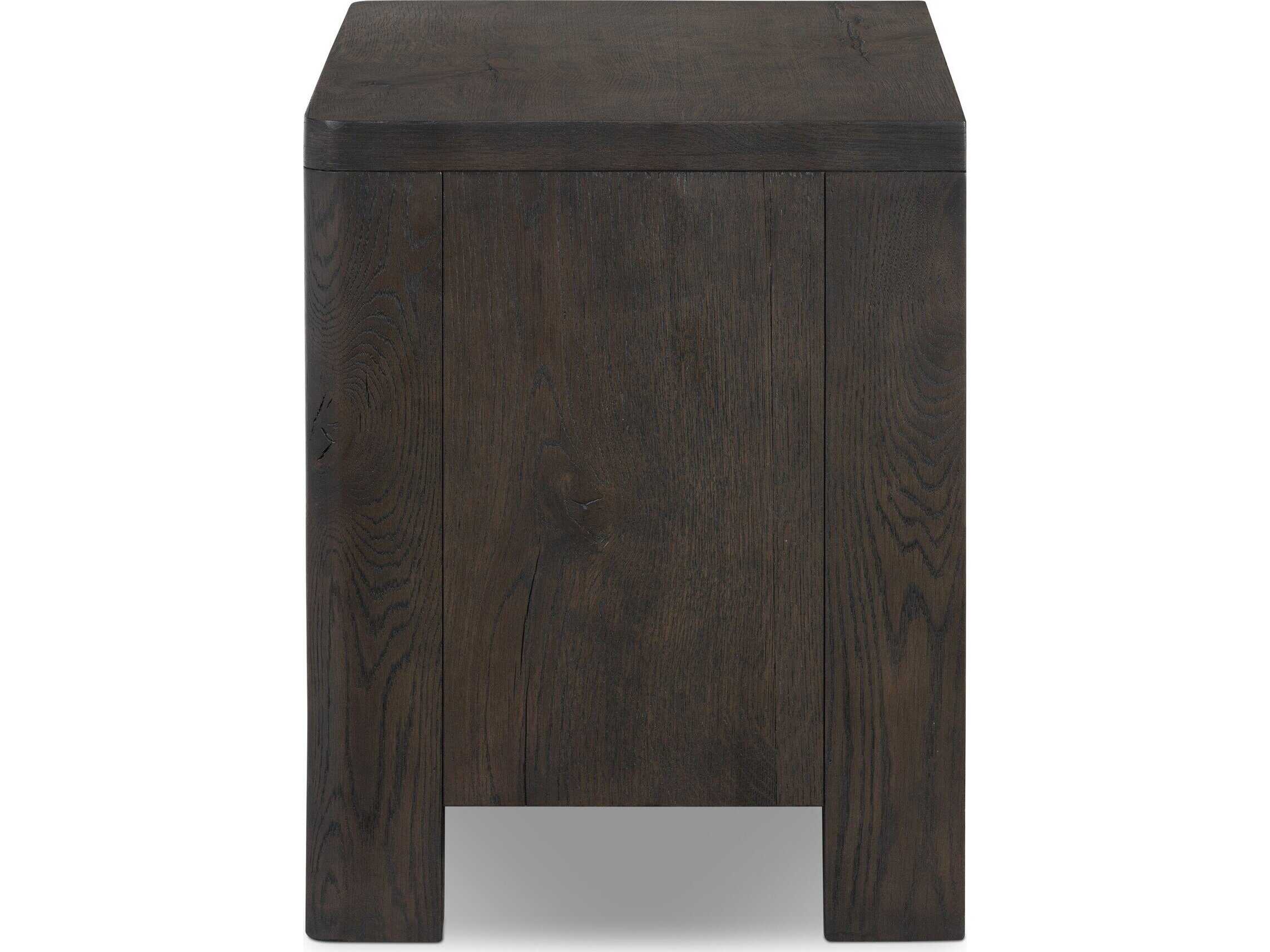 Four Hands Bolton 2-Drawers Oak Wood Nightstand