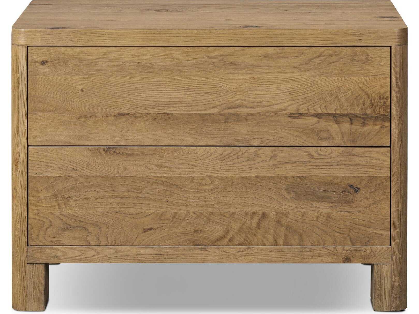 Four Hands Bolton Noeline Worn Oak Veneer Oak Wood Nightstand