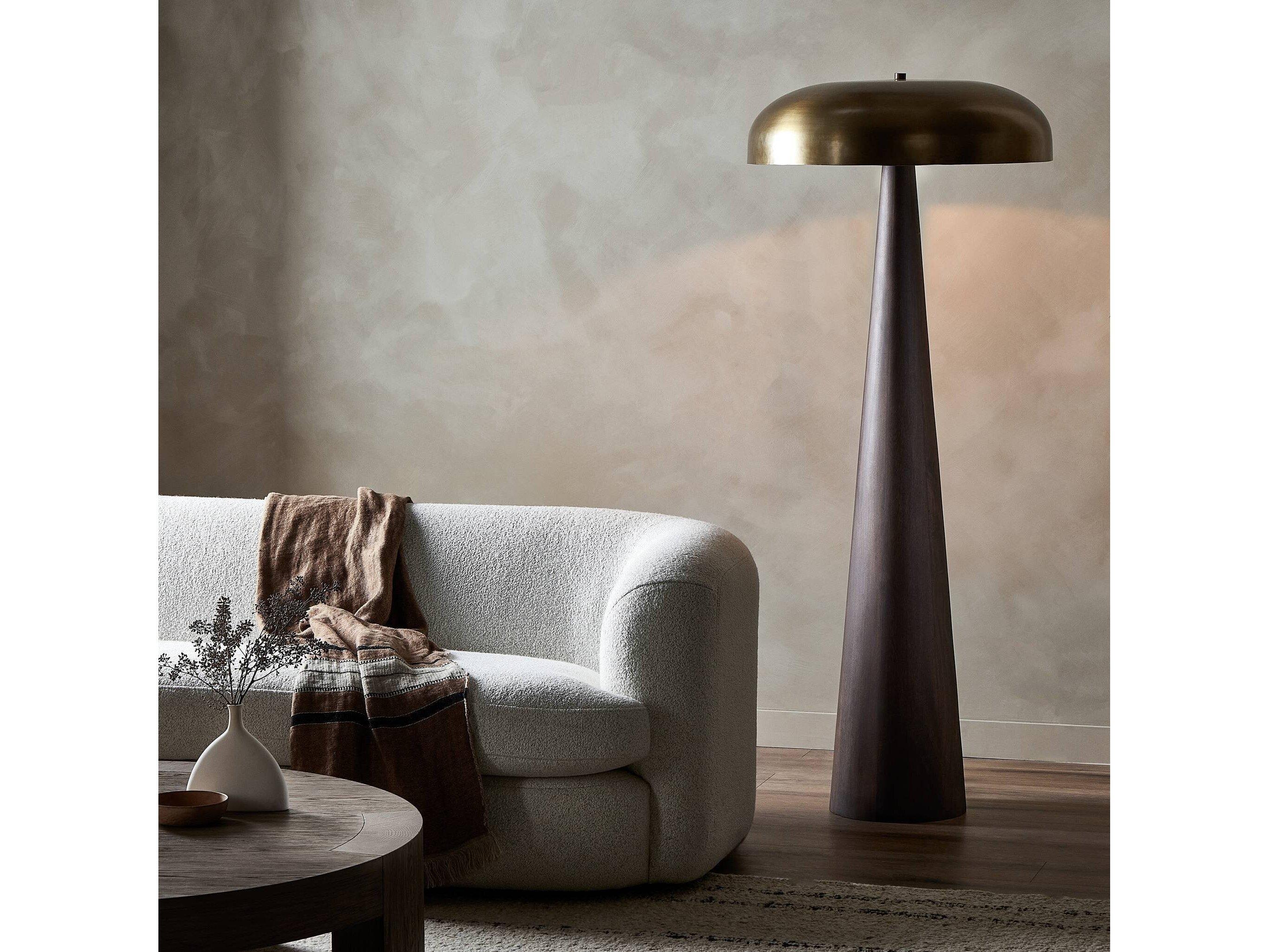 Four Hands Hutton Griffin Russet Mango Floor Lamp