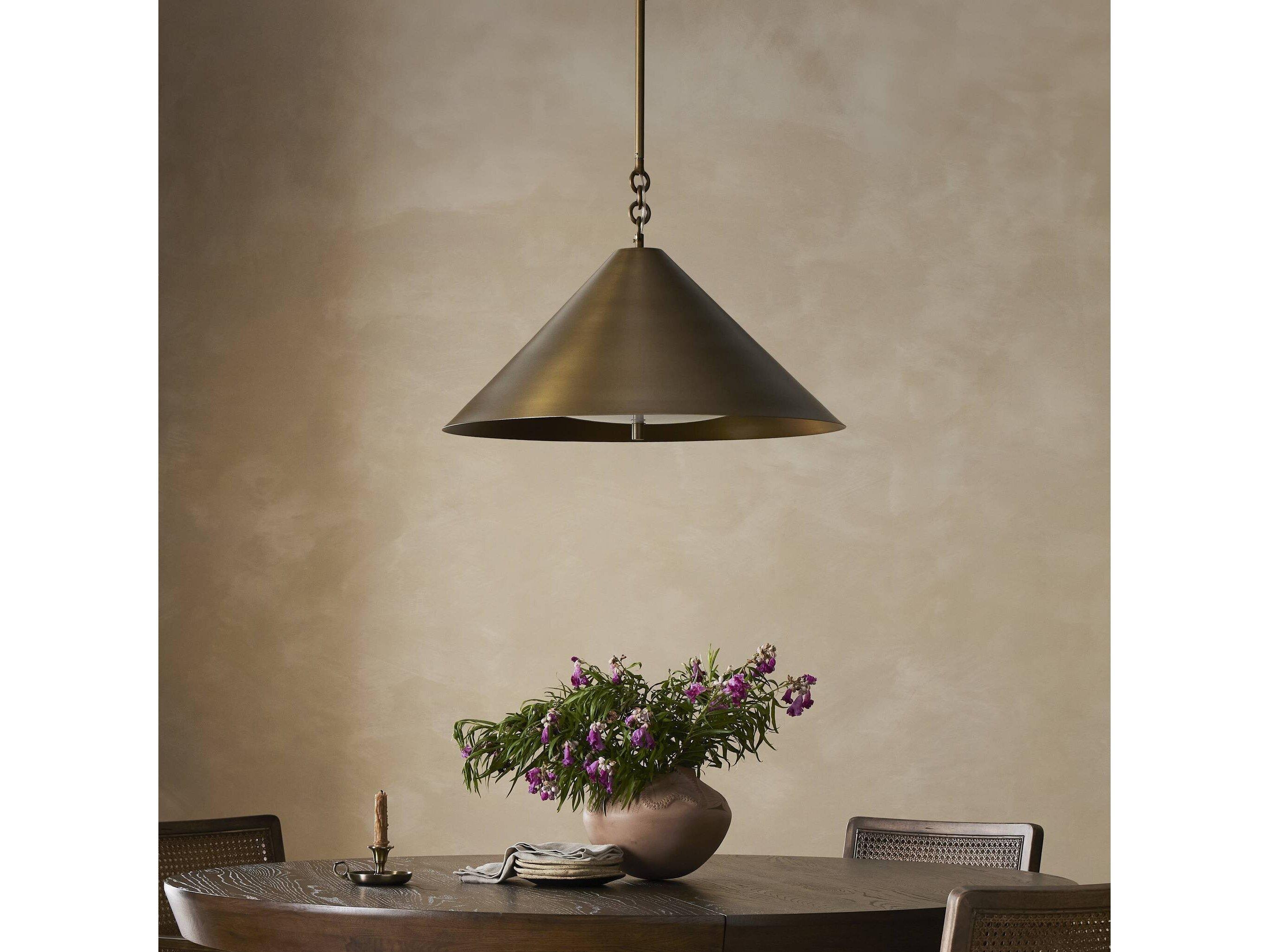 Four Hands Mozelle Pendant - Milk Glass