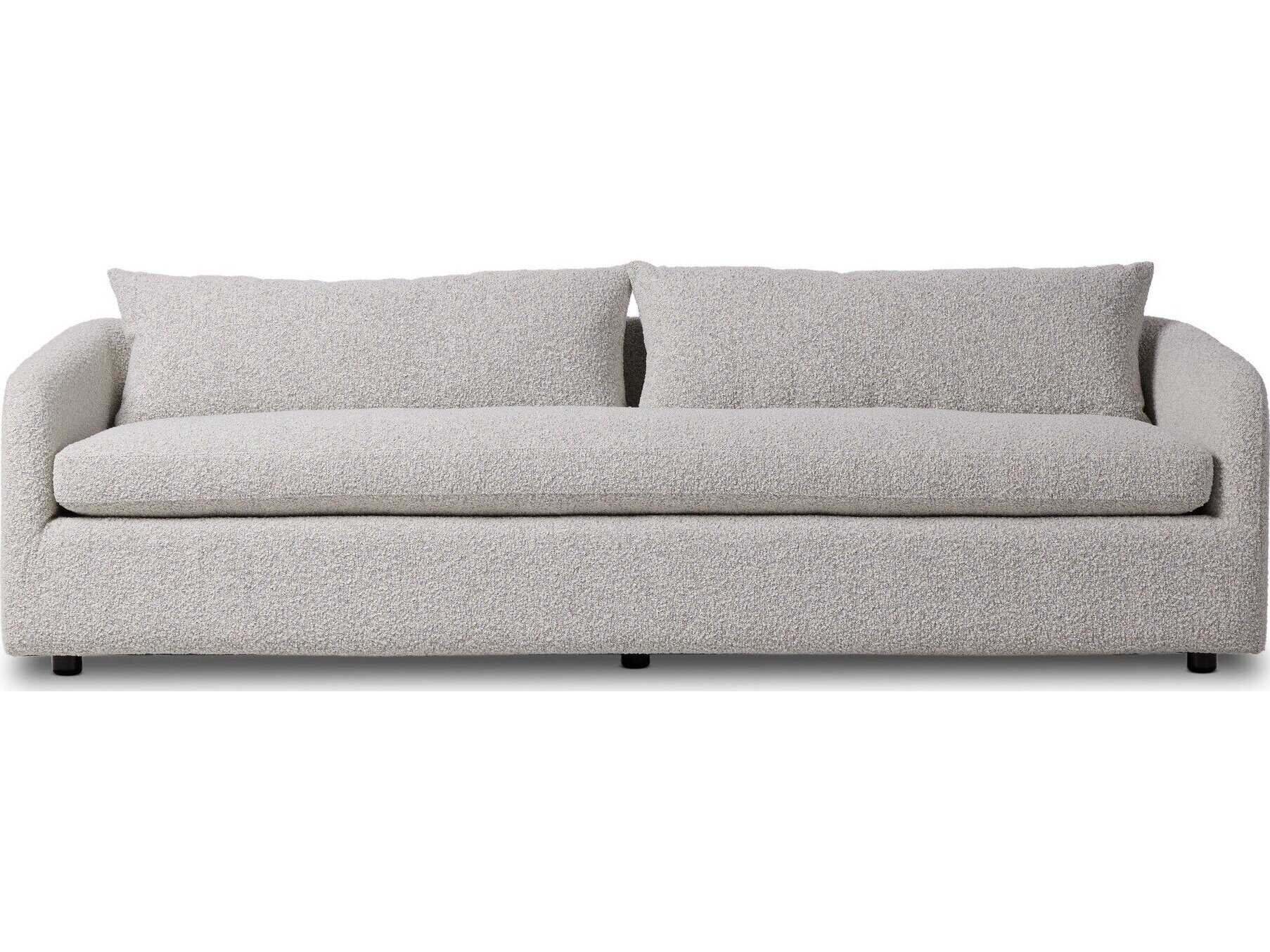 Four Hands Kensington Knoll Domino Gray Upholstered Sofa