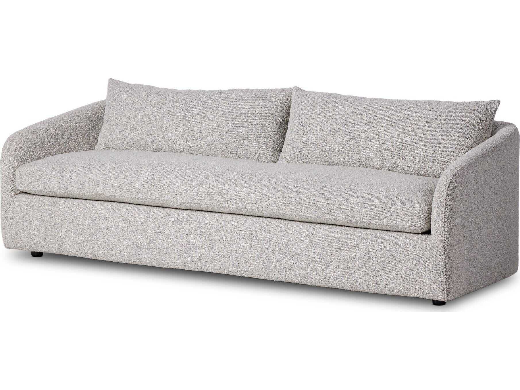 Four Hands Kensington Knoll Domino Gray Upholstered Sofa
