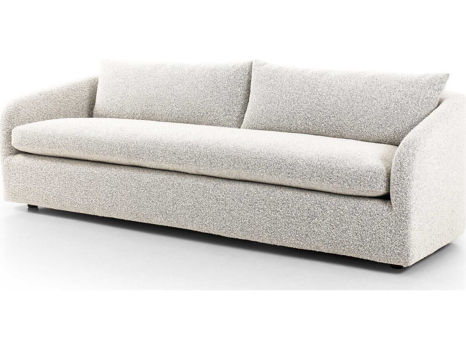 Four Hands Kensington Knoll Domino Gray Upholstered Sofa