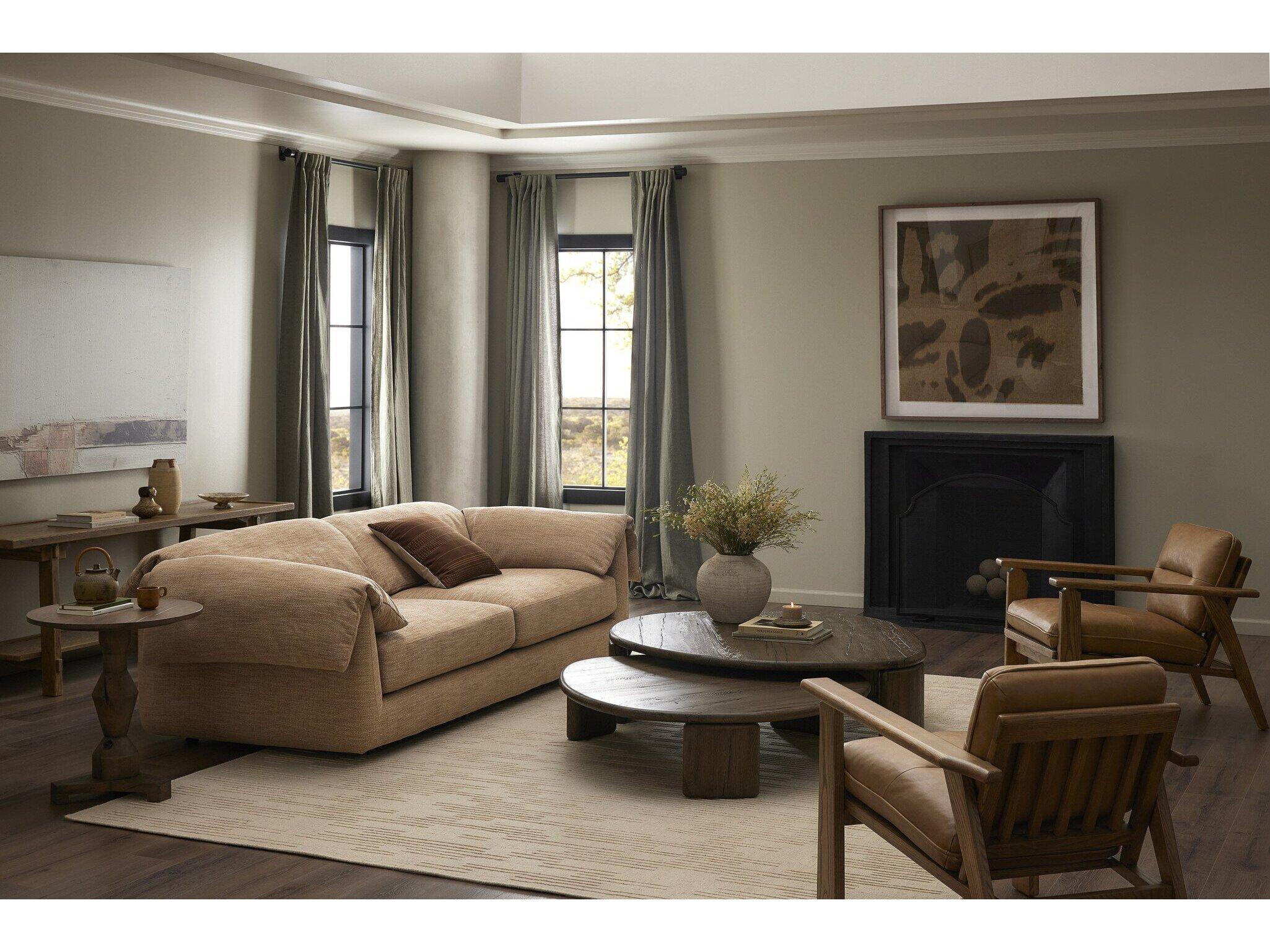 Four Hands Centrale Marcel Brown Upholstered Sofa