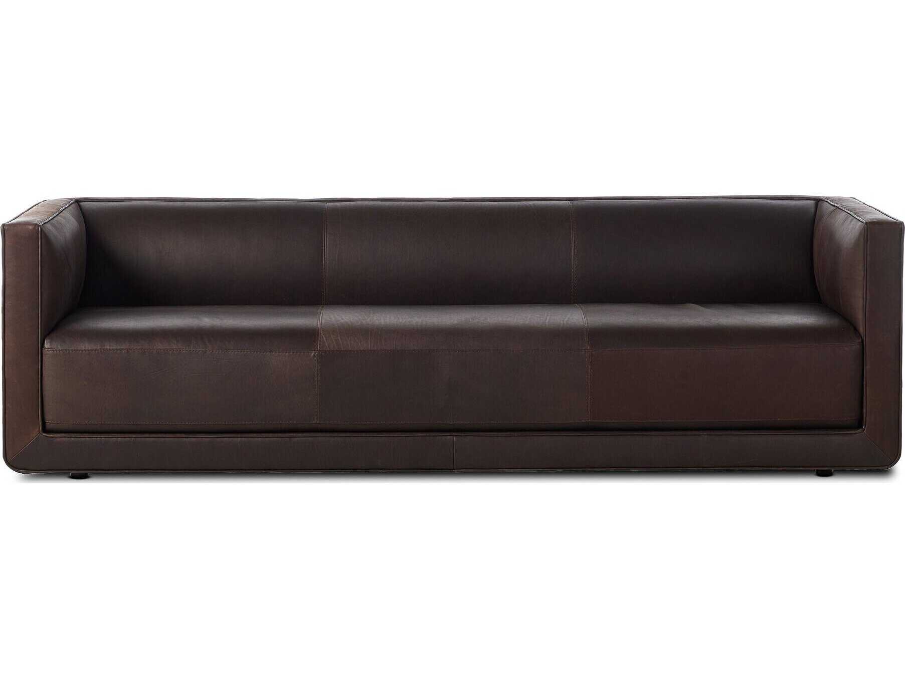 Four Hands Centrale Phillip Heirloom Cigar Leather Sofa