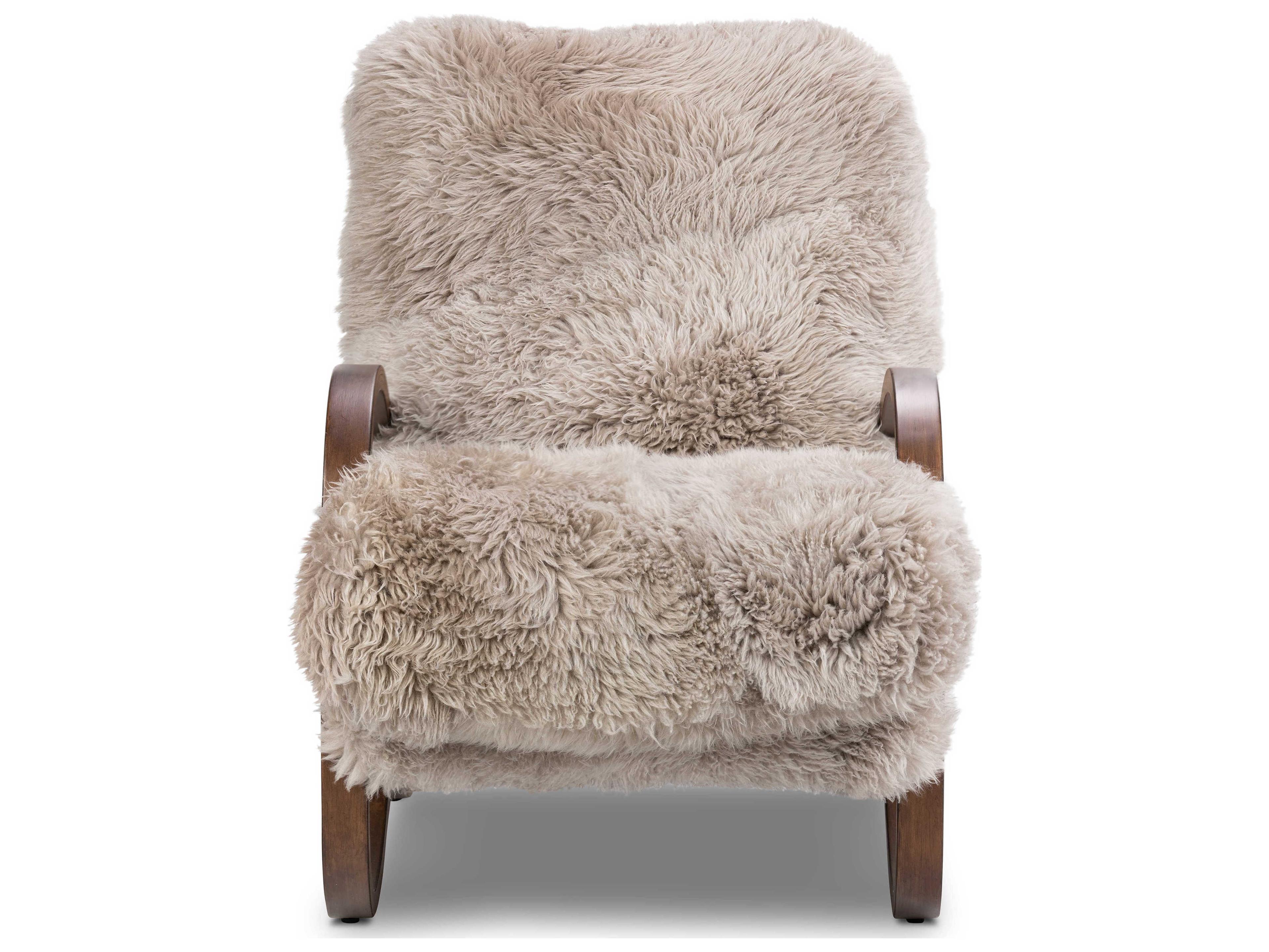 Four Hands Bolton Tobin Fur Beige Accent Chair