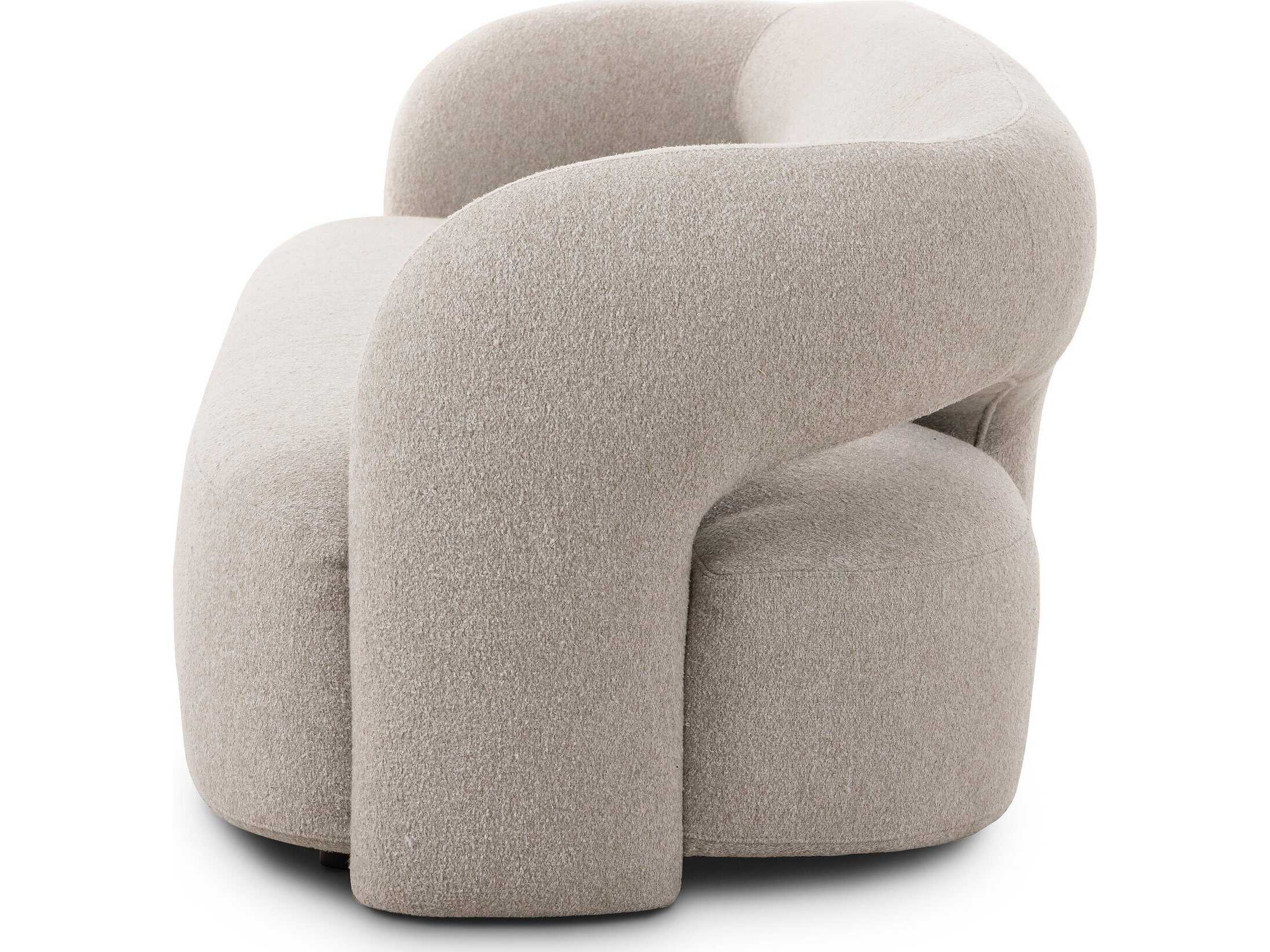 Four Hands Grayson Crete Pebble Beige Upholstered Sofa