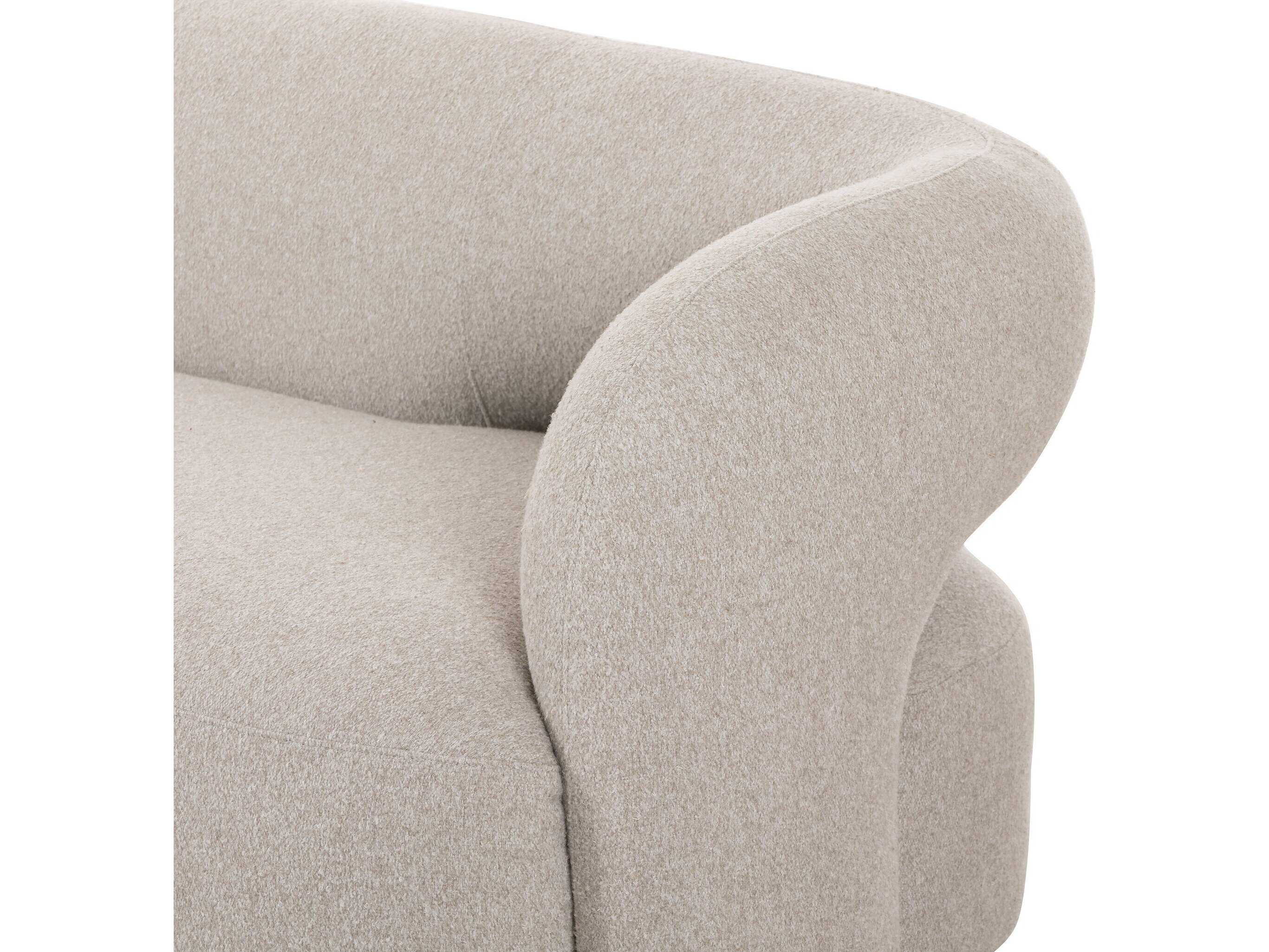 Four Hands Grayson Crete Pebble Beige Upholstered Sofa