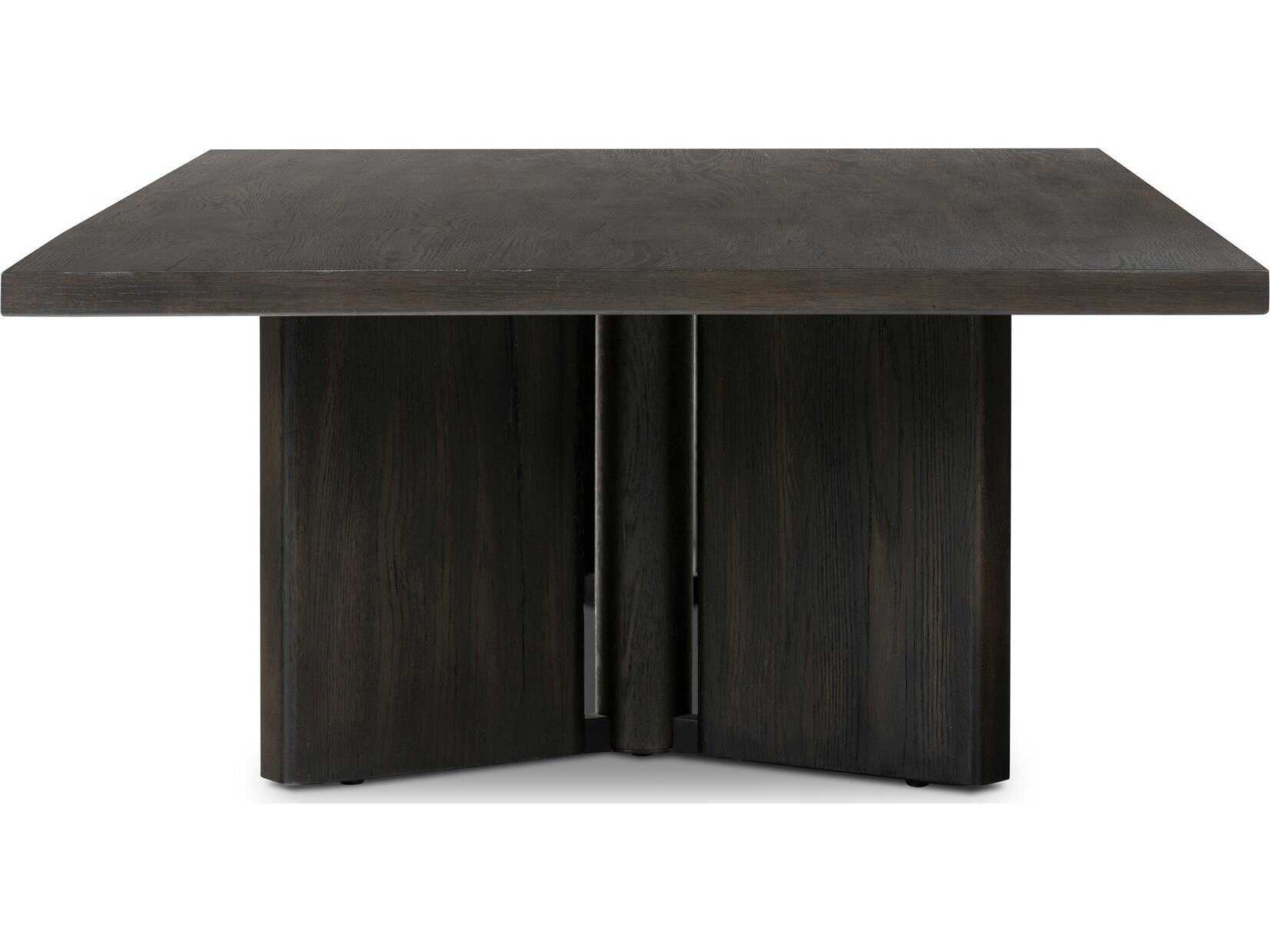 Four Hands Haiden Rectangular Wood Smoked Black Veneer Coffee Table