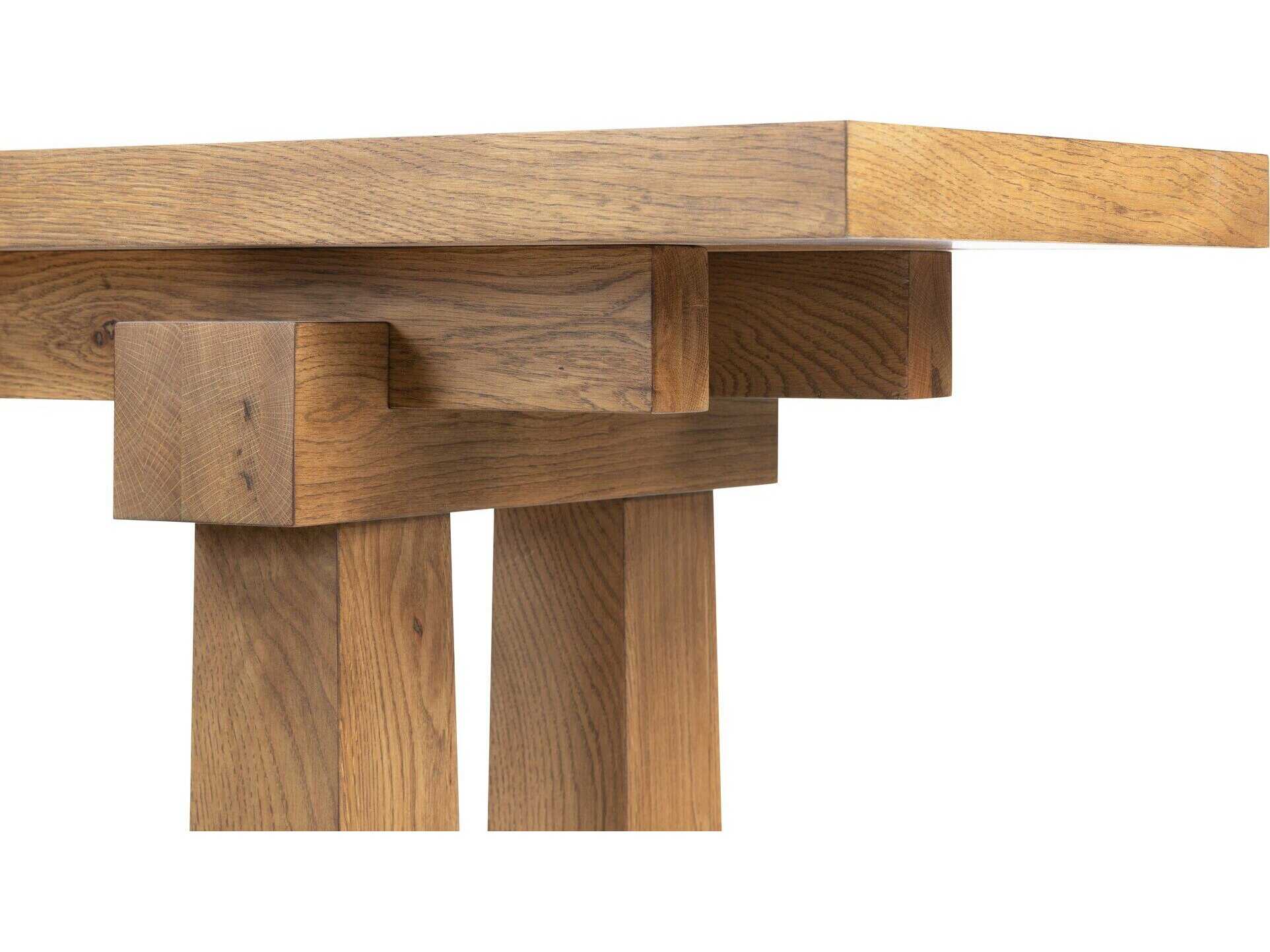 Four Hands Haiden Rectangular Wood Honey Oak Veneer Console Table