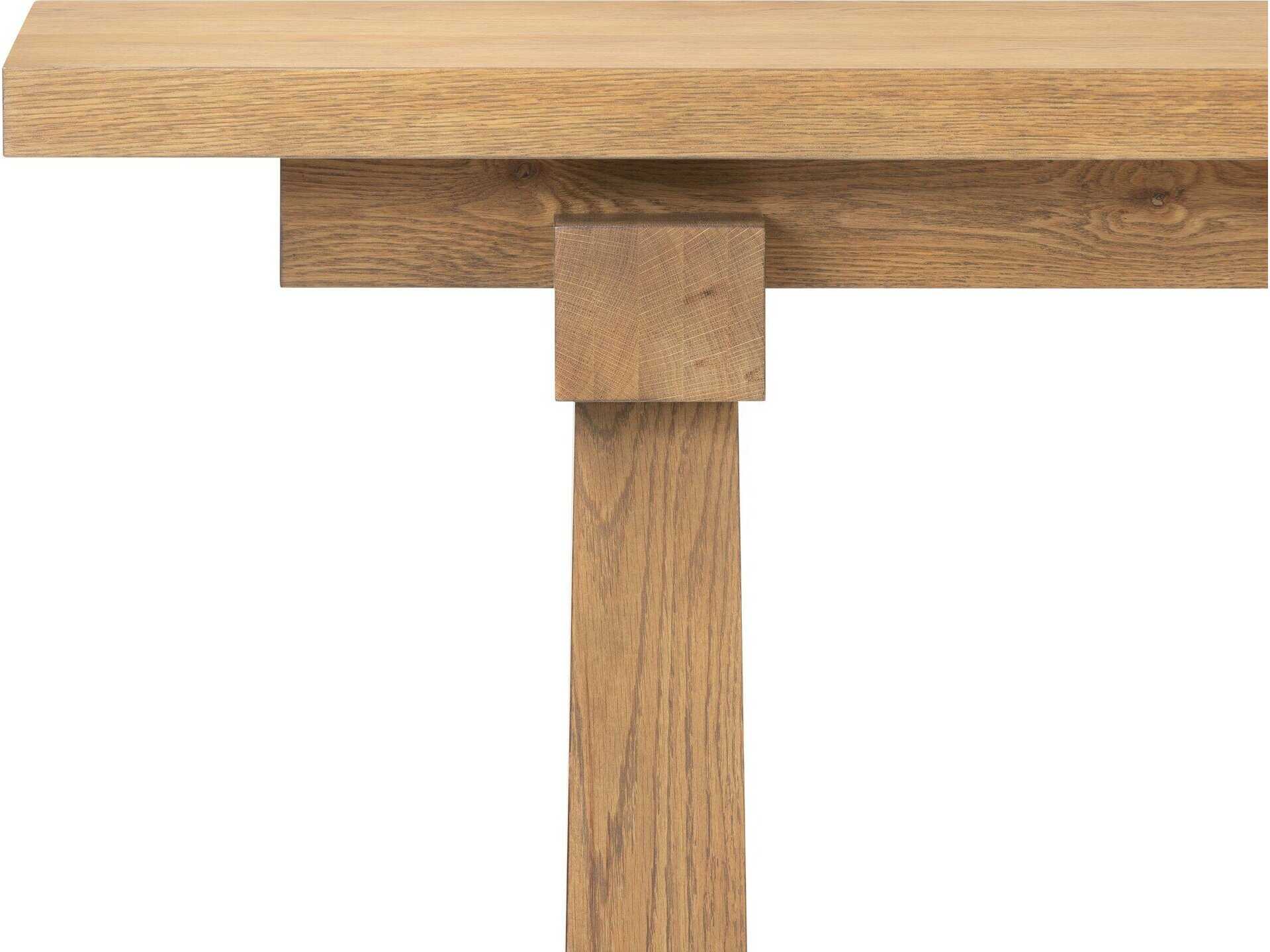 Four Hands Haiden Rectangular Wood Honey Oak Veneer Console Table