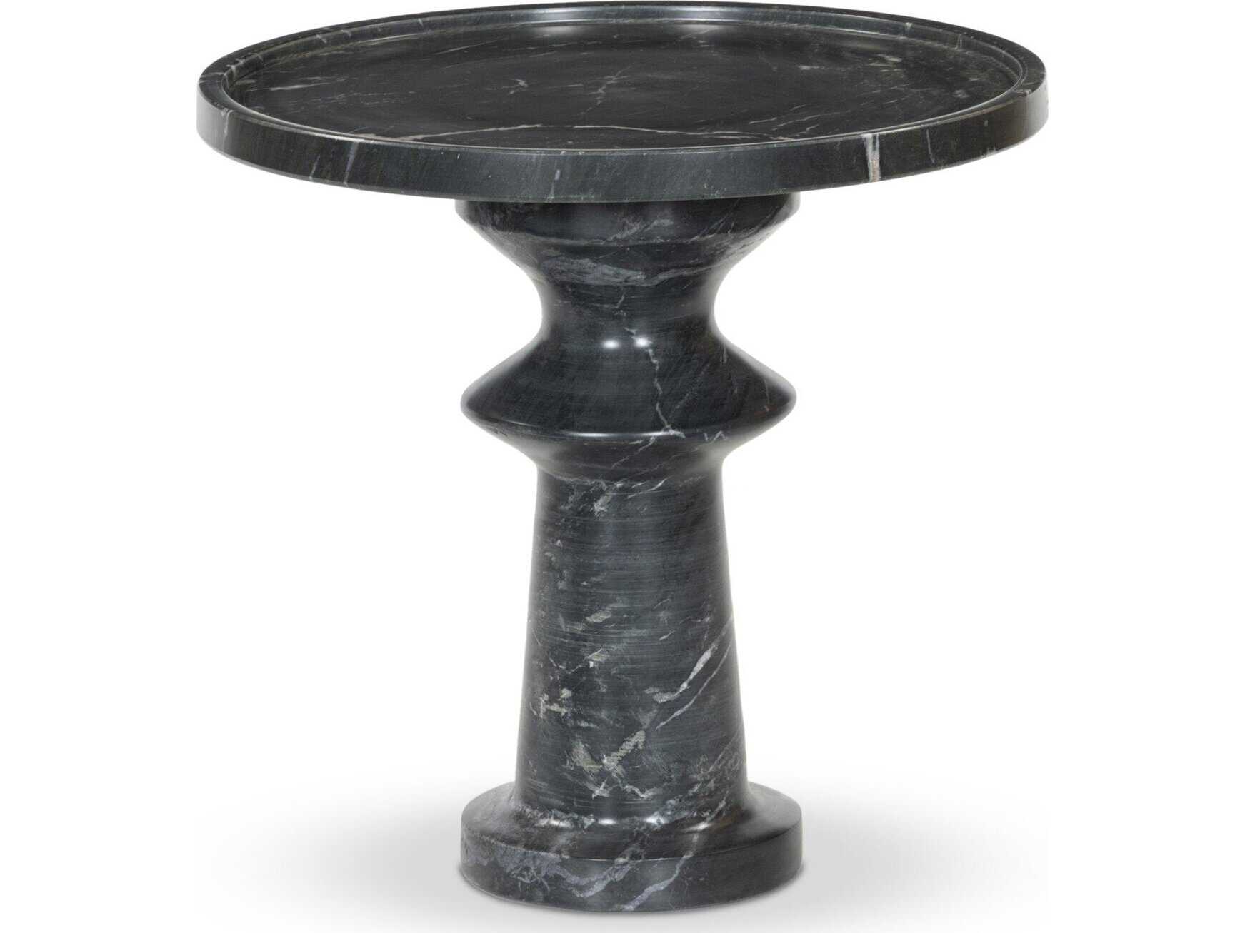 Four Hands Marlow Skylar Round Marble End Table