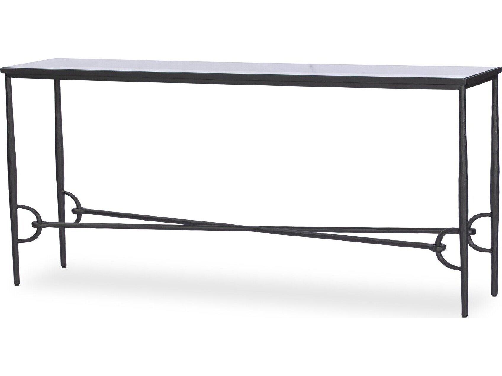 Four Hands Element Rectangular Glass Console Table
