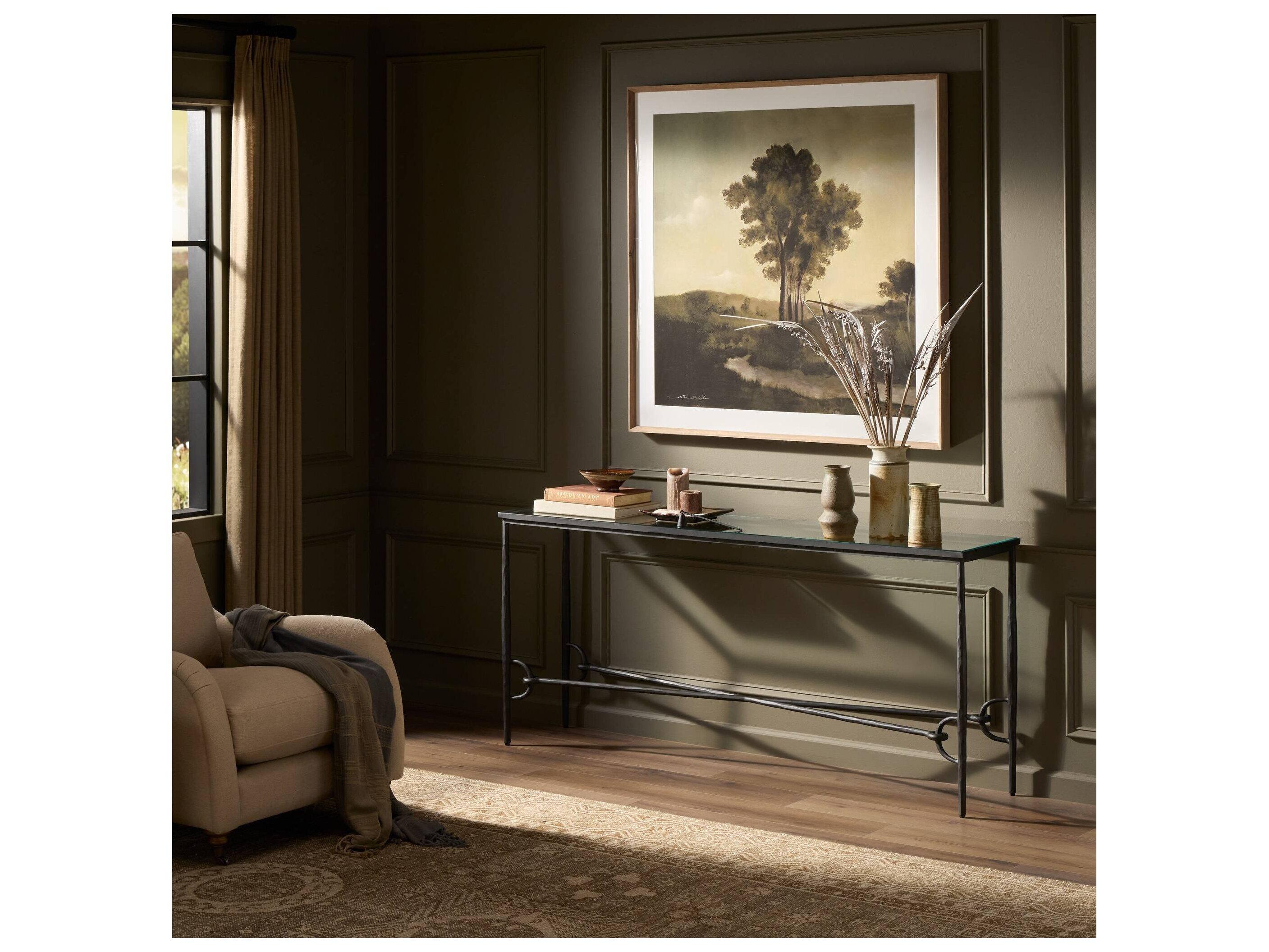 Four Hands Element Rectangular Glass Console Table