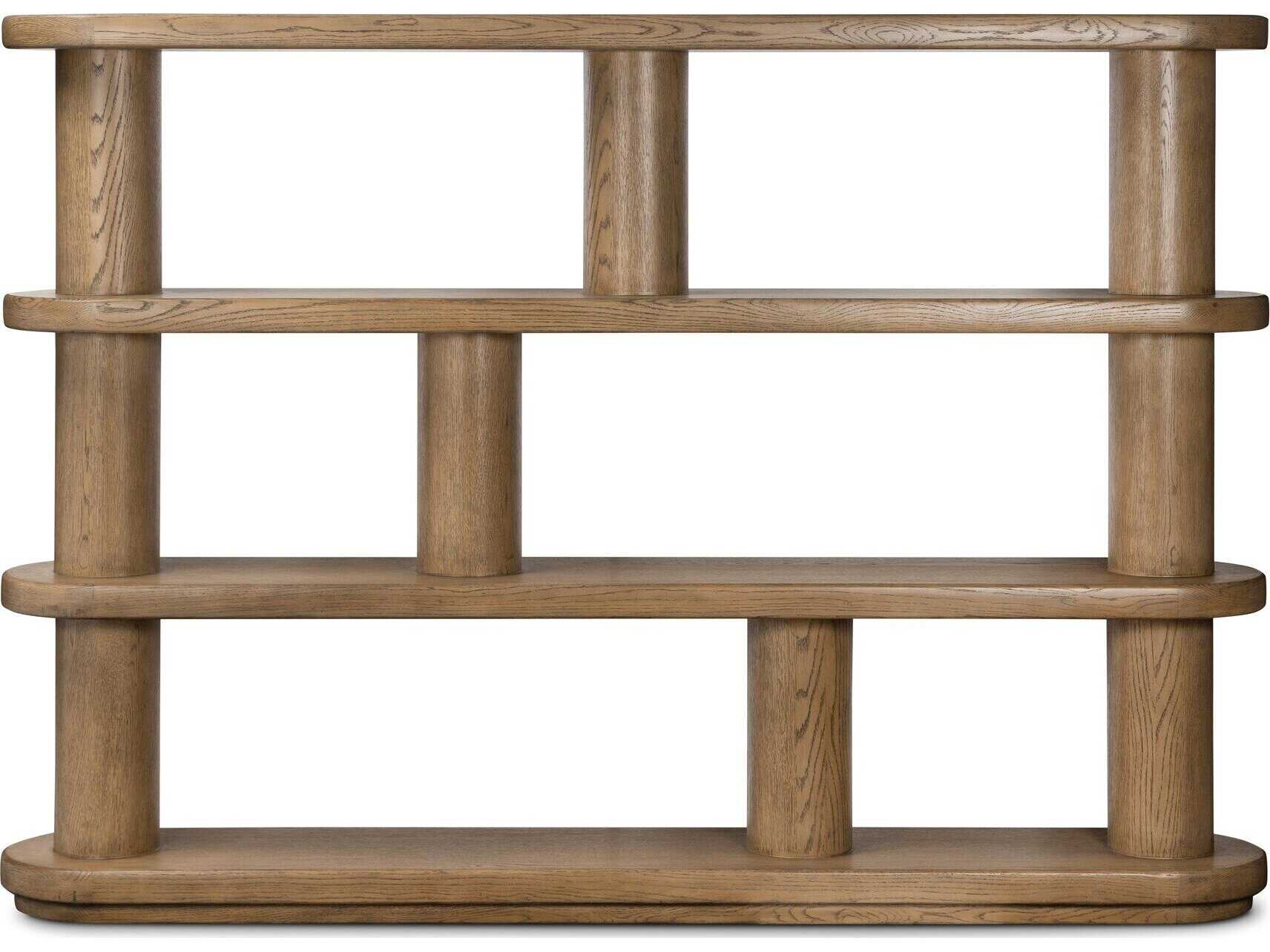Four Hands Bolton Smoked Oak Veneer Bookcase