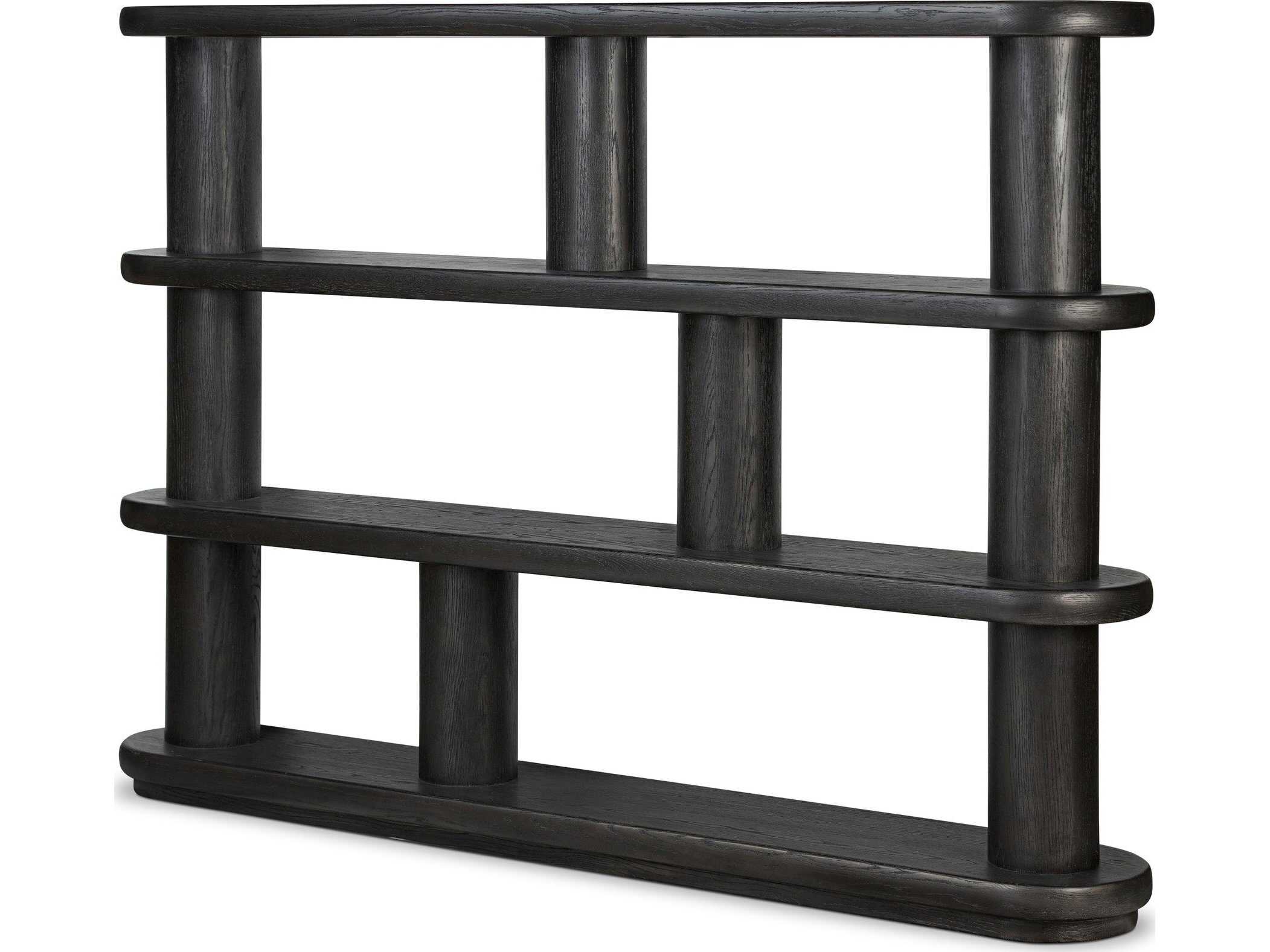 Four Hands Bolton Luciana Ebony Oak Veneer Bookcase