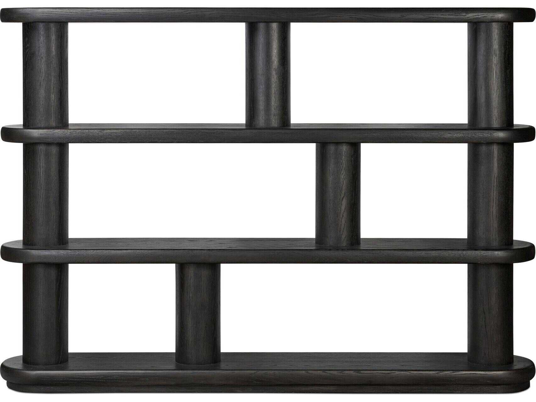 Four Hands Bolton Luciana Ebony Oak Veneer Bookcase