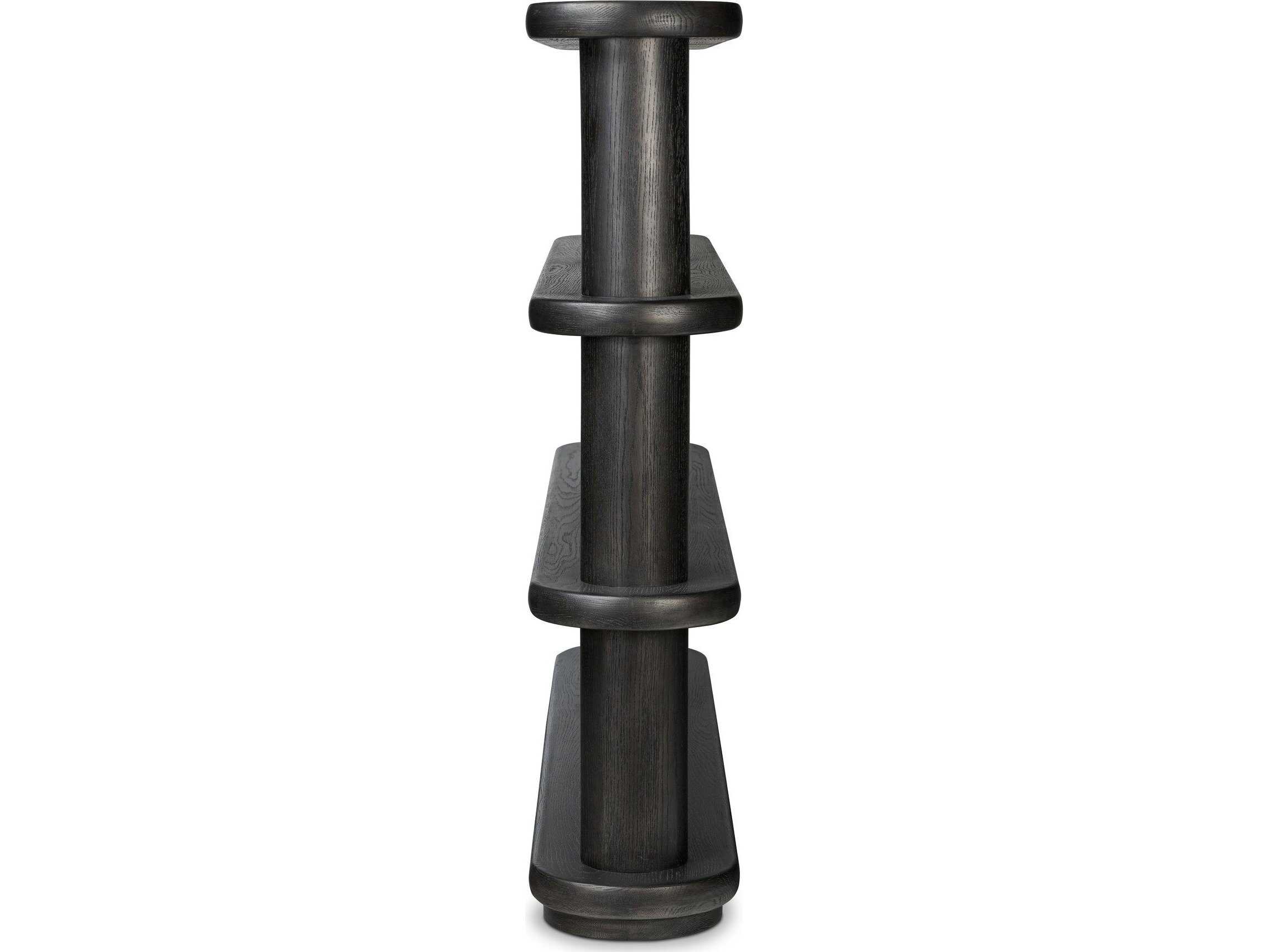 Four Hands Bolton Luciana Ebony Oak Veneer Bookcase