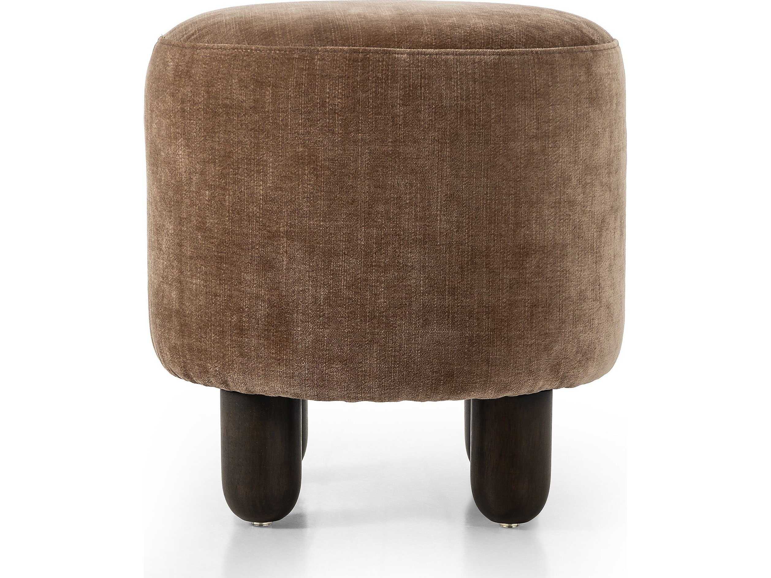 Four Hands Kensington Zena Beige Upholstered Ottoman