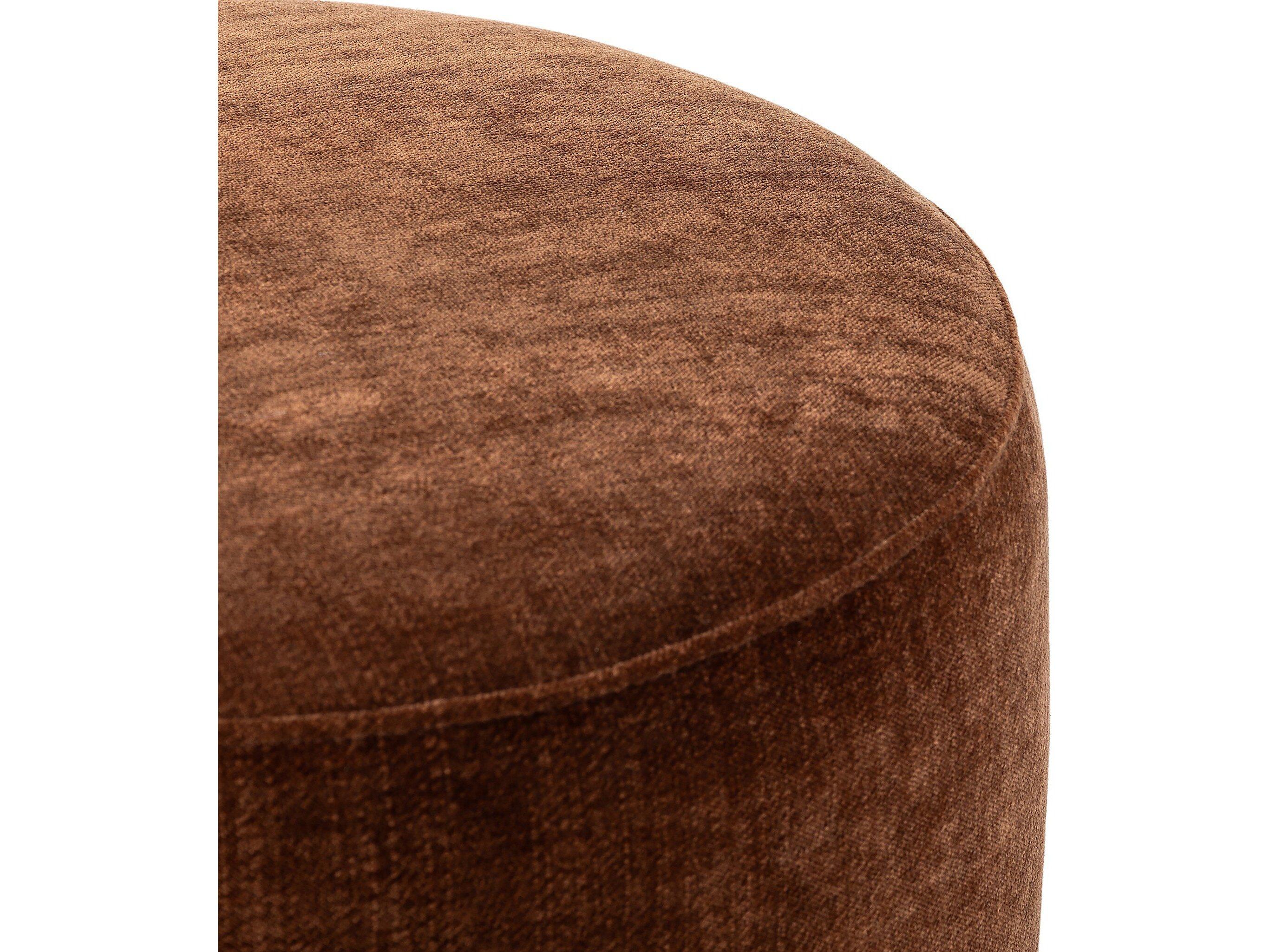 Luxecor Globetrotter Zena Brown Upholstered Ottoman