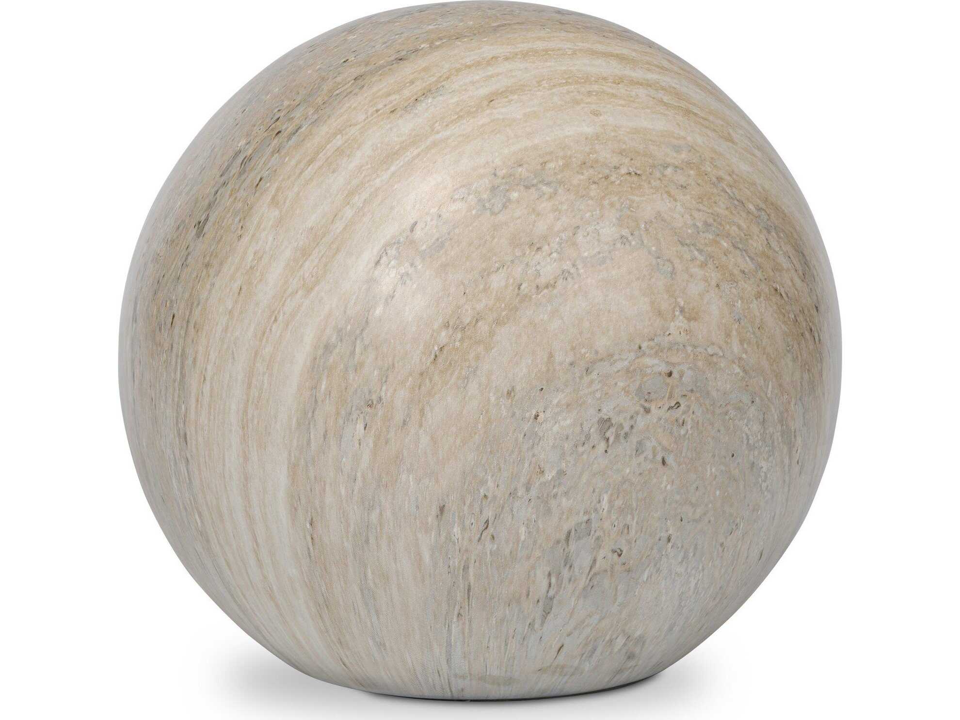 Four Hands Thayer Mairo Natural Grey Faux Marble Sphere