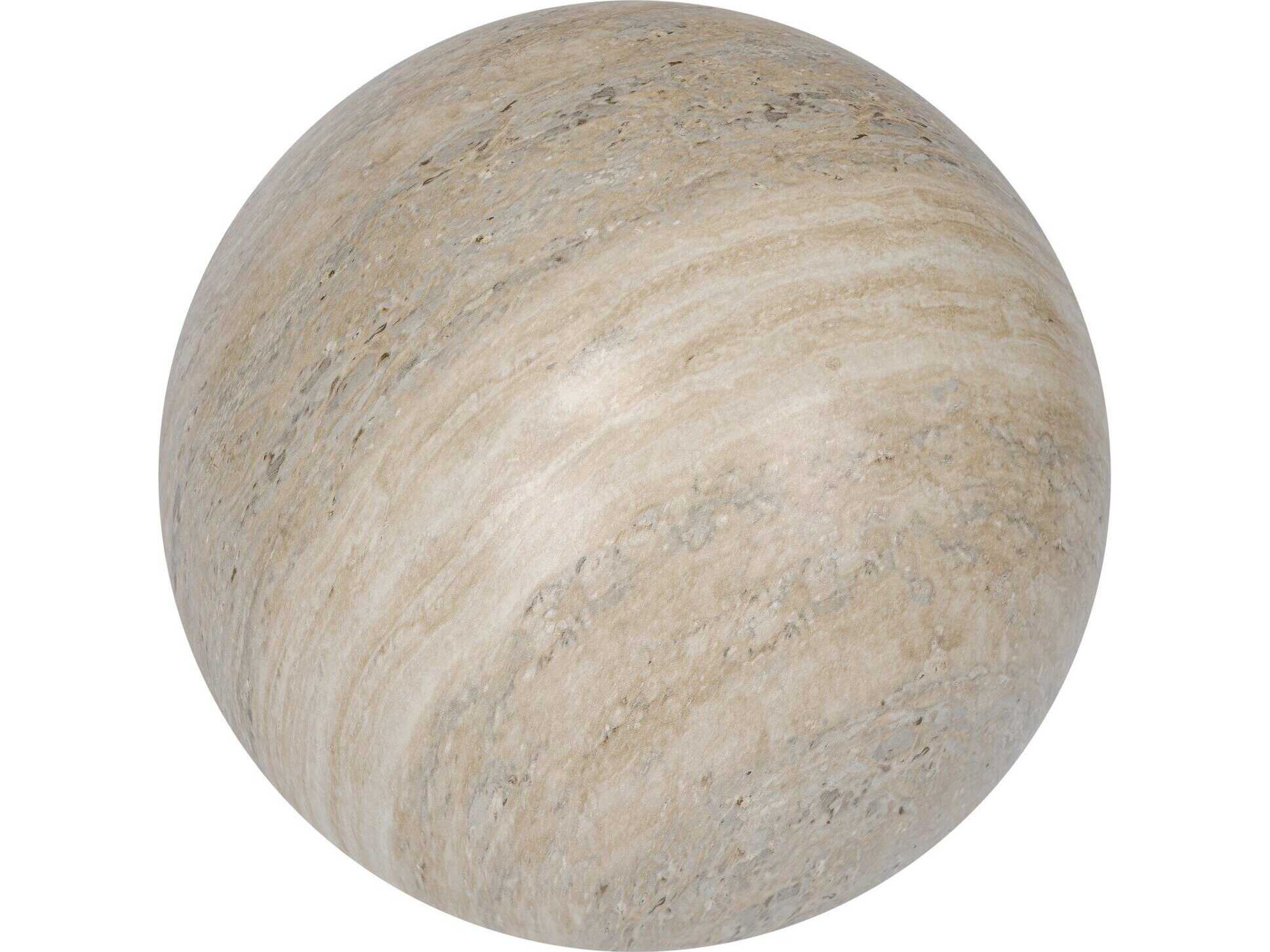 Four Hands Thayer Mairo Natural Grey Faux Marble Sphere