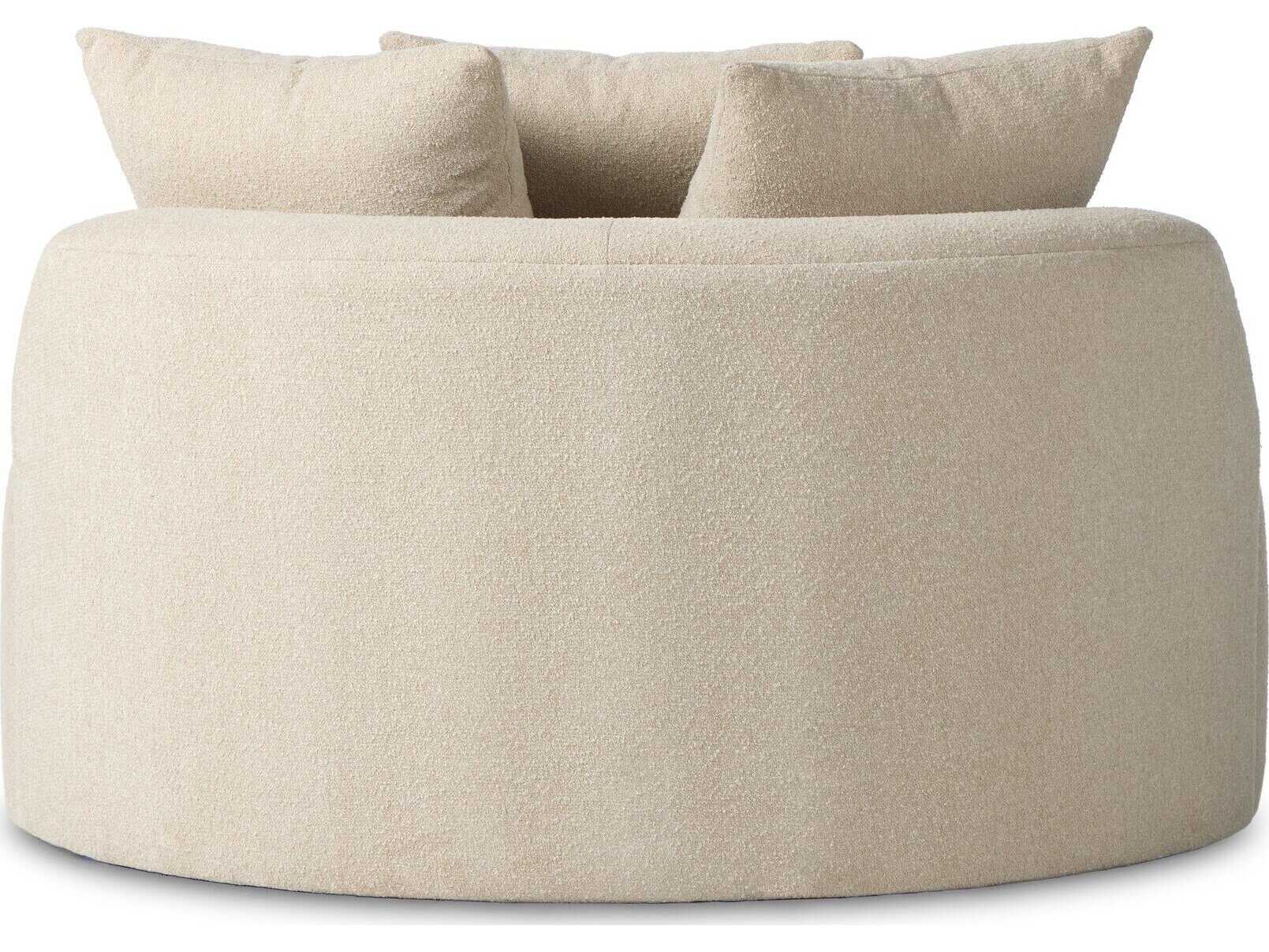 Four Hands Atelier Oland Linen White Upholstered Chaise