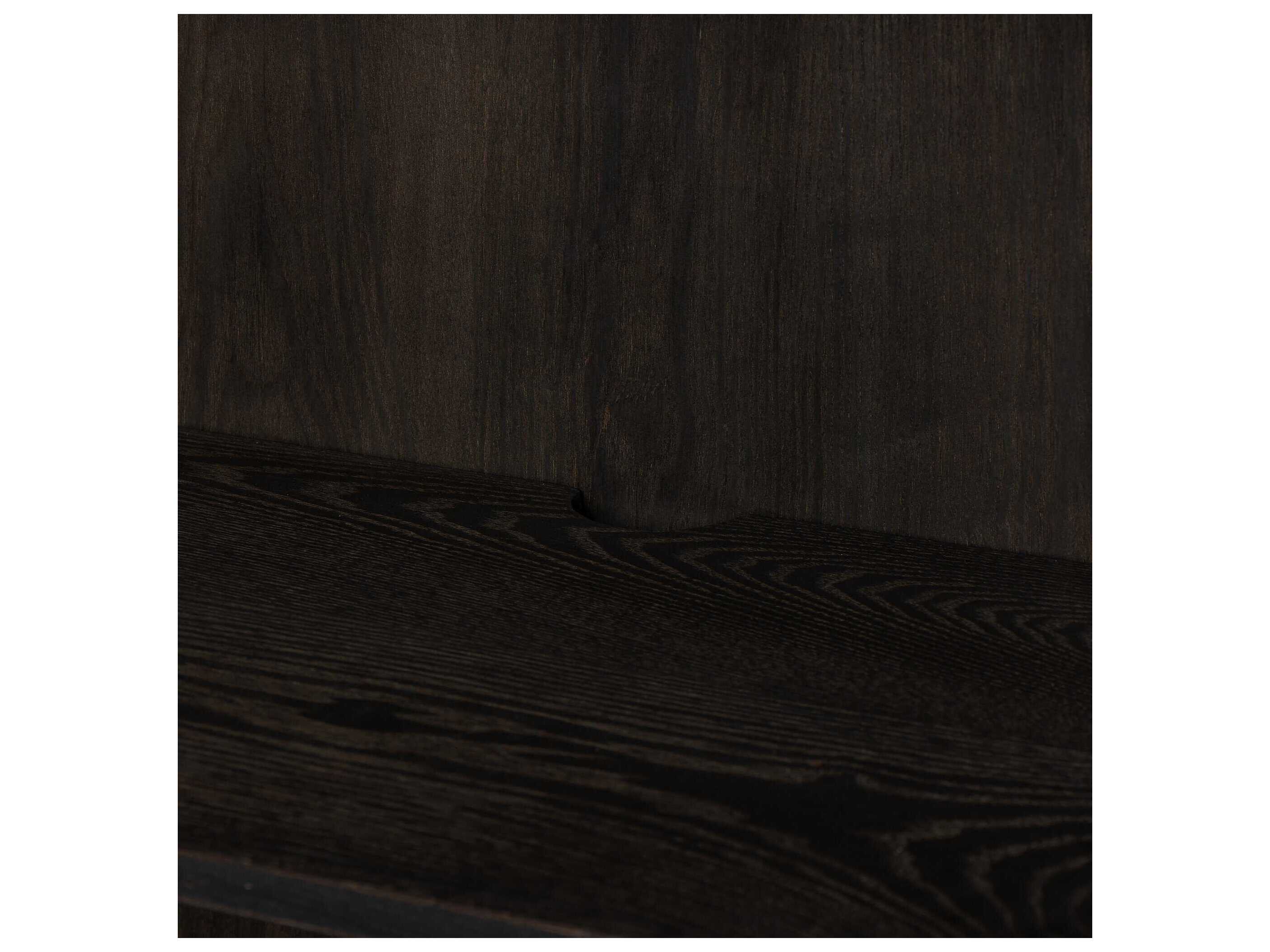 Four Hands Wells Charcoal Oak Veneer Black Wood Accent Chest