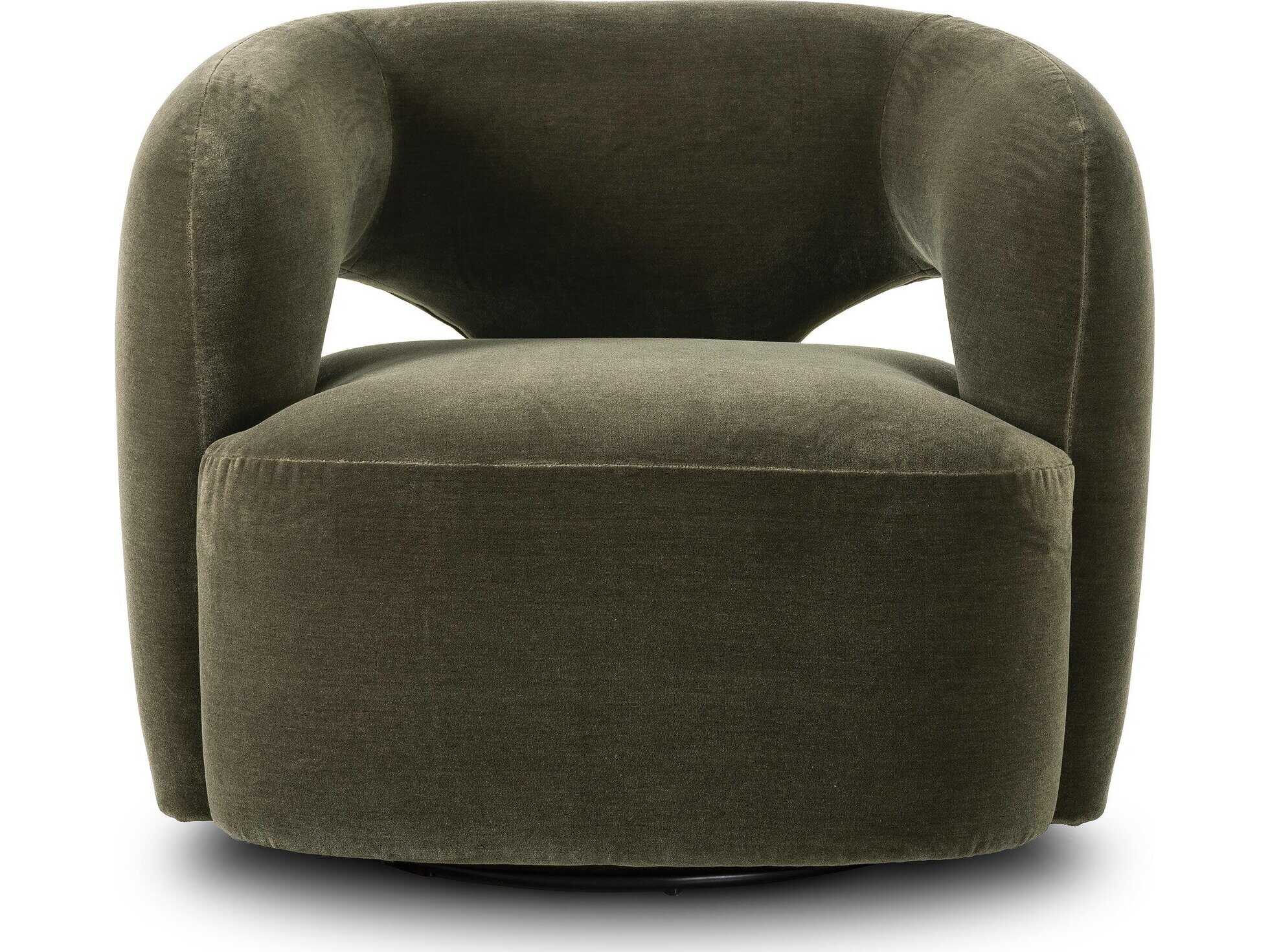 Four Hands Grayson Mazie Swivel Green Accent Chair