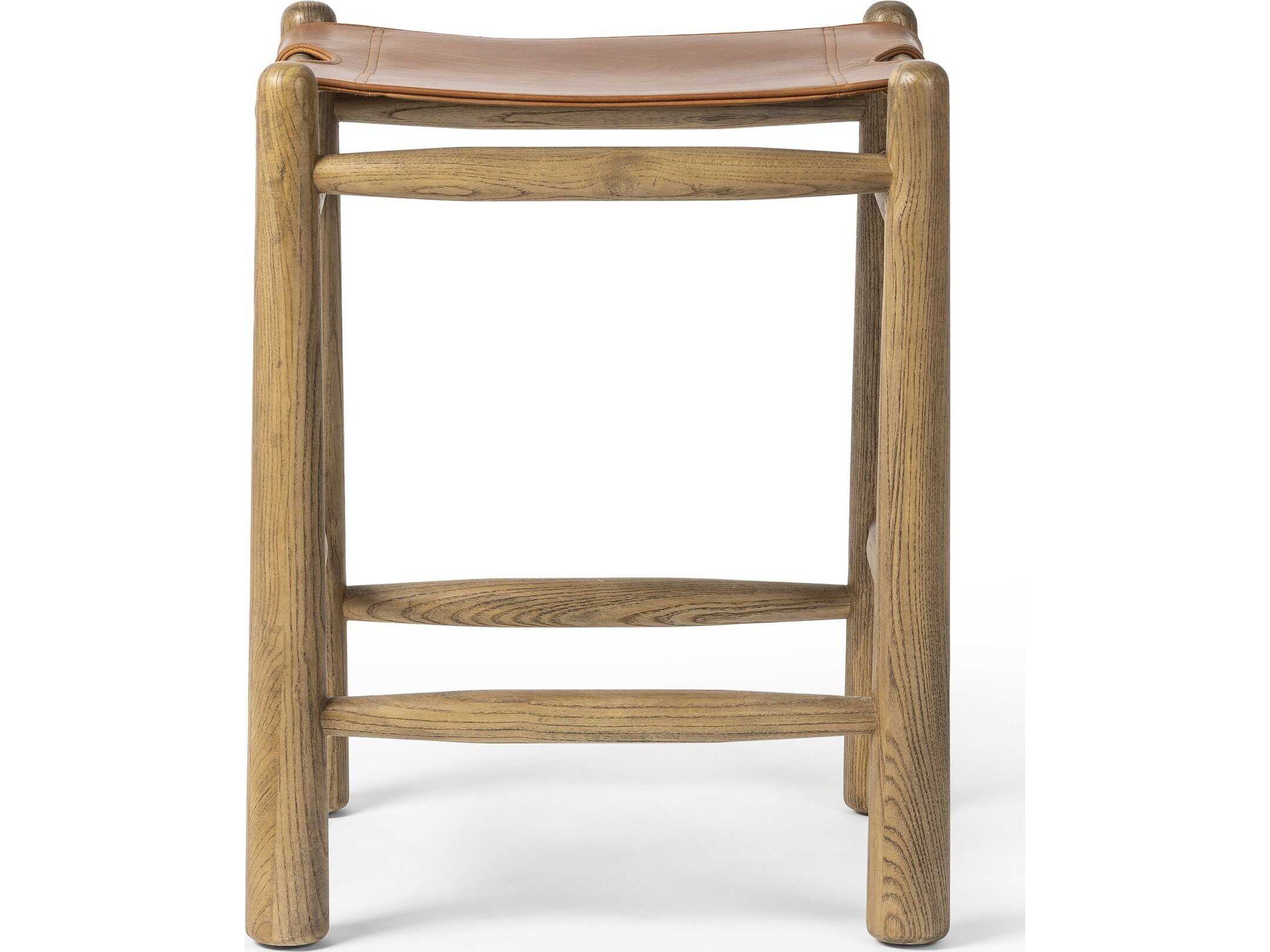 Four Hands Allston Leather Counter Stool
