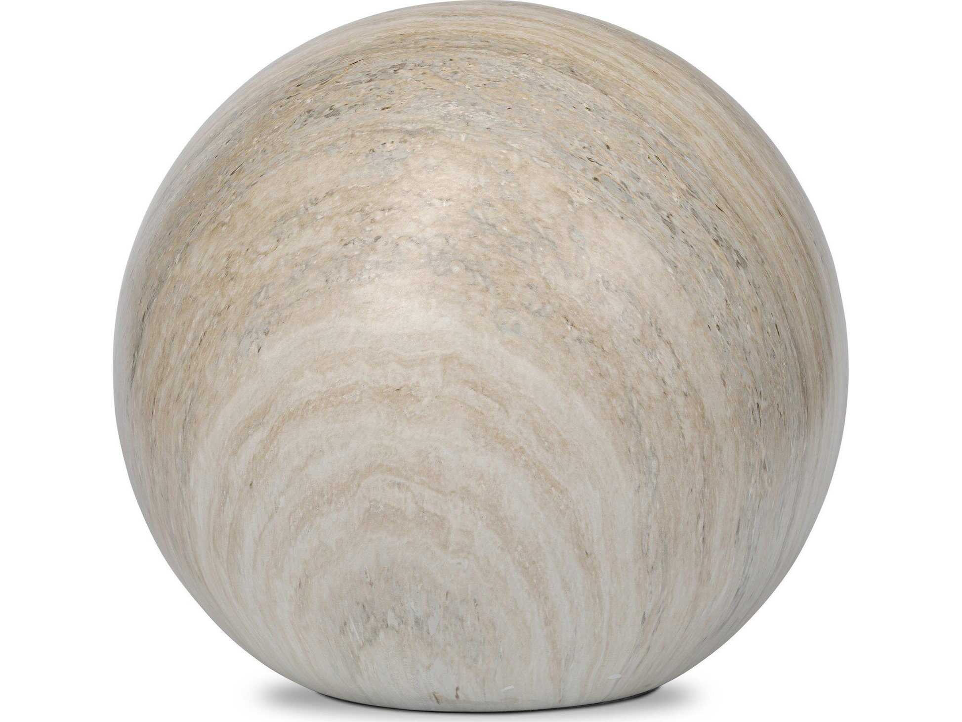 Four Hands Thayer Mairo Natural Grey Faux Marble Sphere