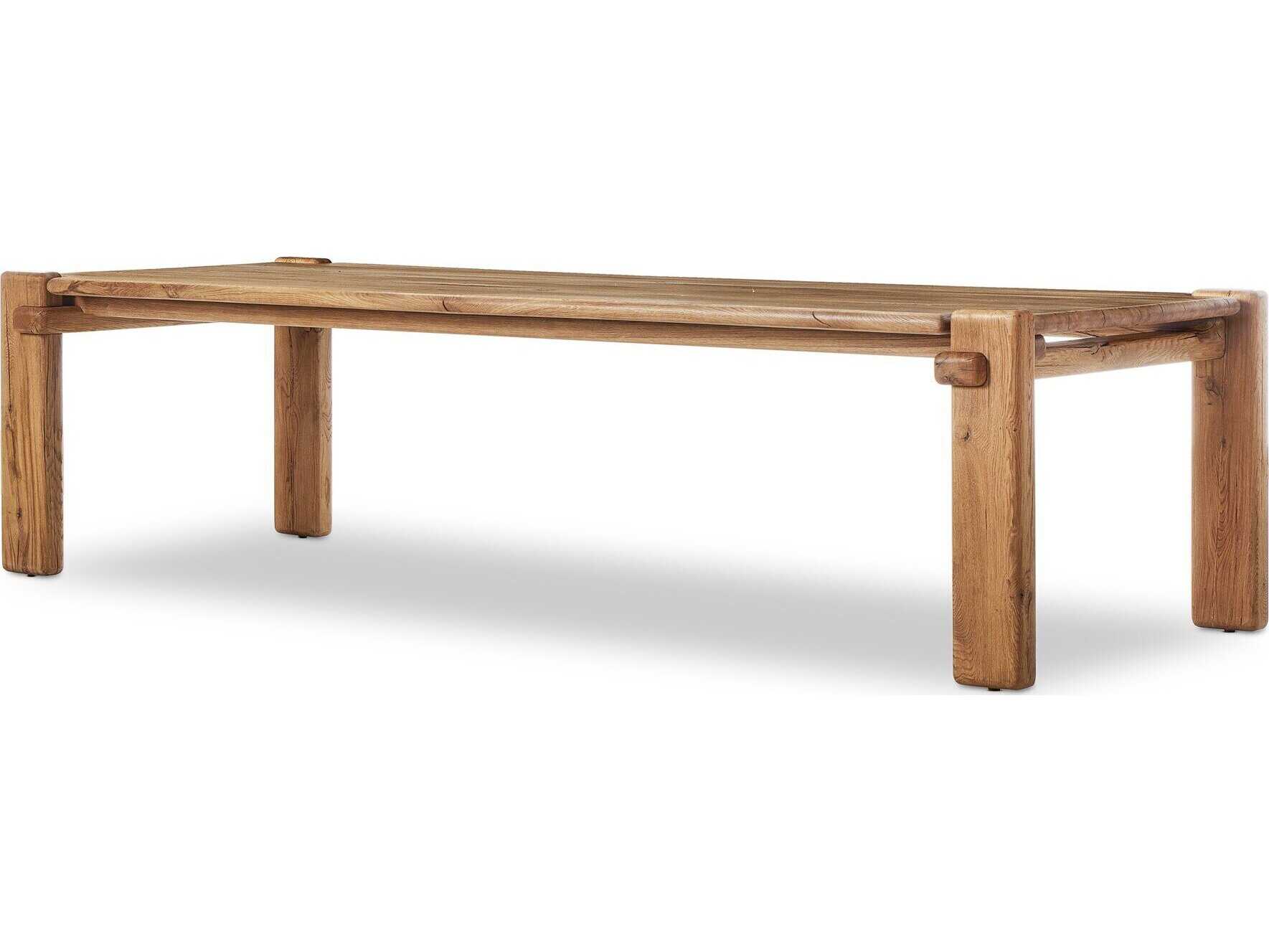 Four Hands Bina Marcia Natural Reclaimed French Oak Dining Table 120"