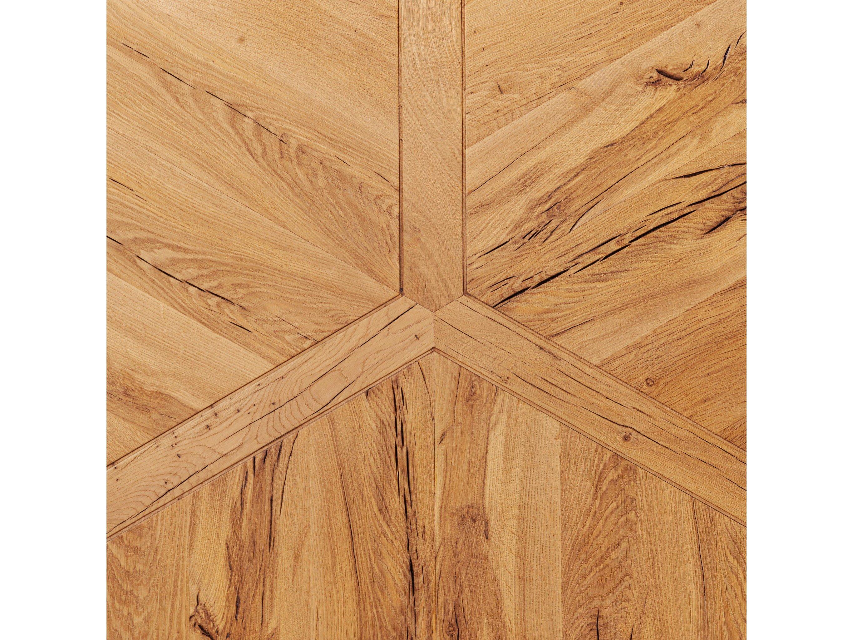 Four Hands Bina Round Wood Natural Reclaimed French Oak Coffee Table