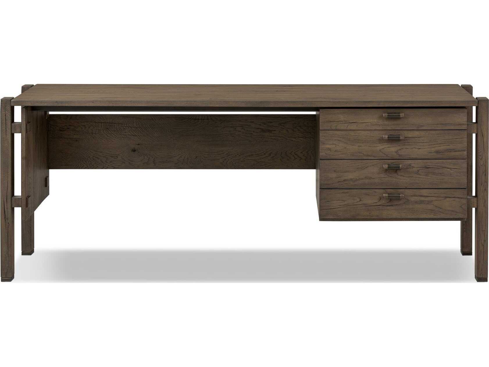 Four Hands Bina Marcela Brown Oak Wood Writing Desk