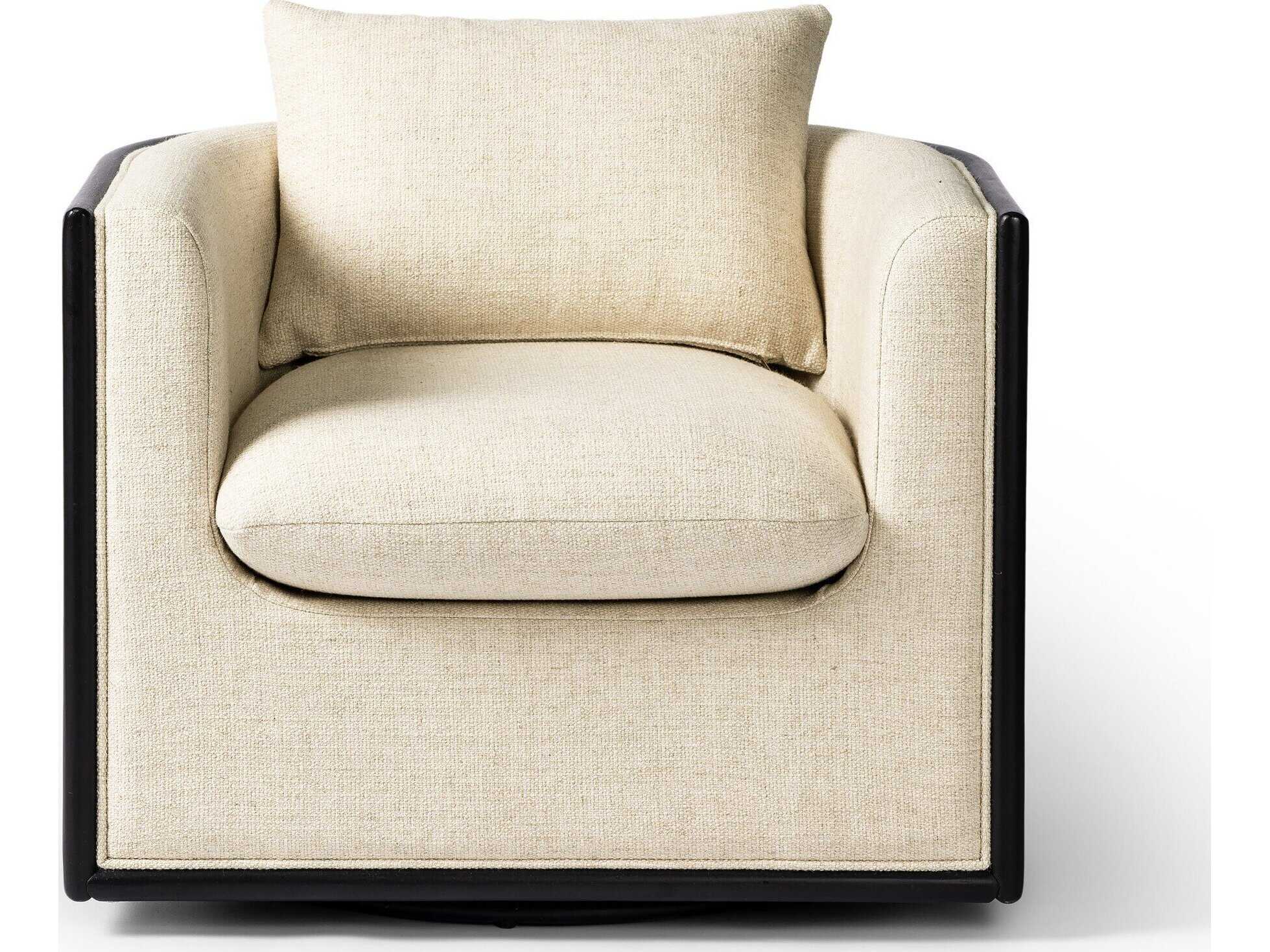 Four Hands Westgate June Swivel Beige Accent Chair