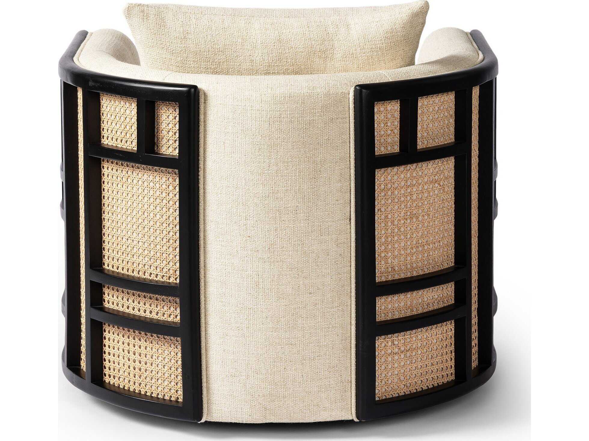 Four Hands Westgate June Swivel Beige Accent Chair