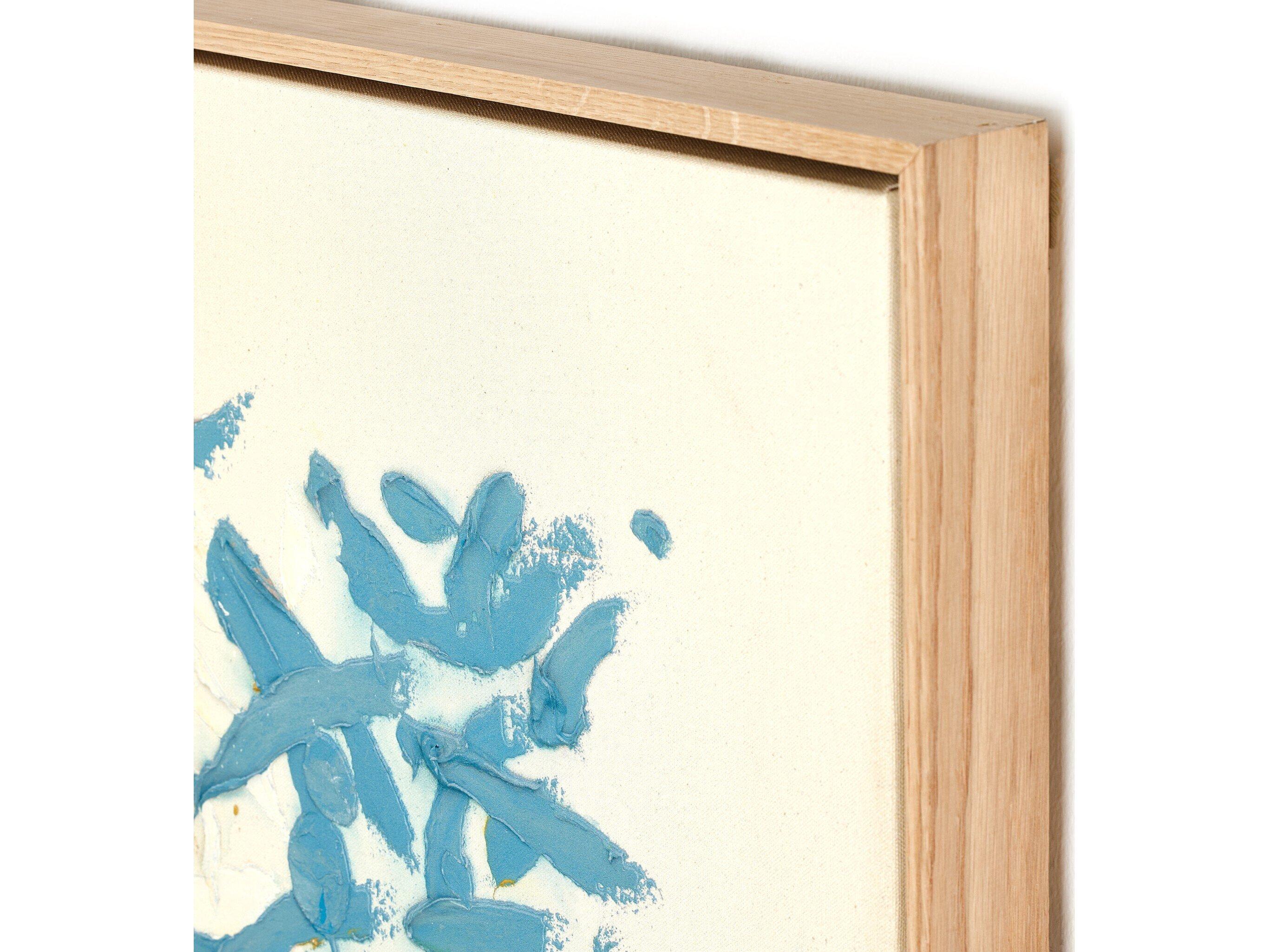 Four Hands Art Studio Our Hands Are Open No. 18 by Tyler Guinn Vertical Grain White Oak Floater Canvas Wall Art