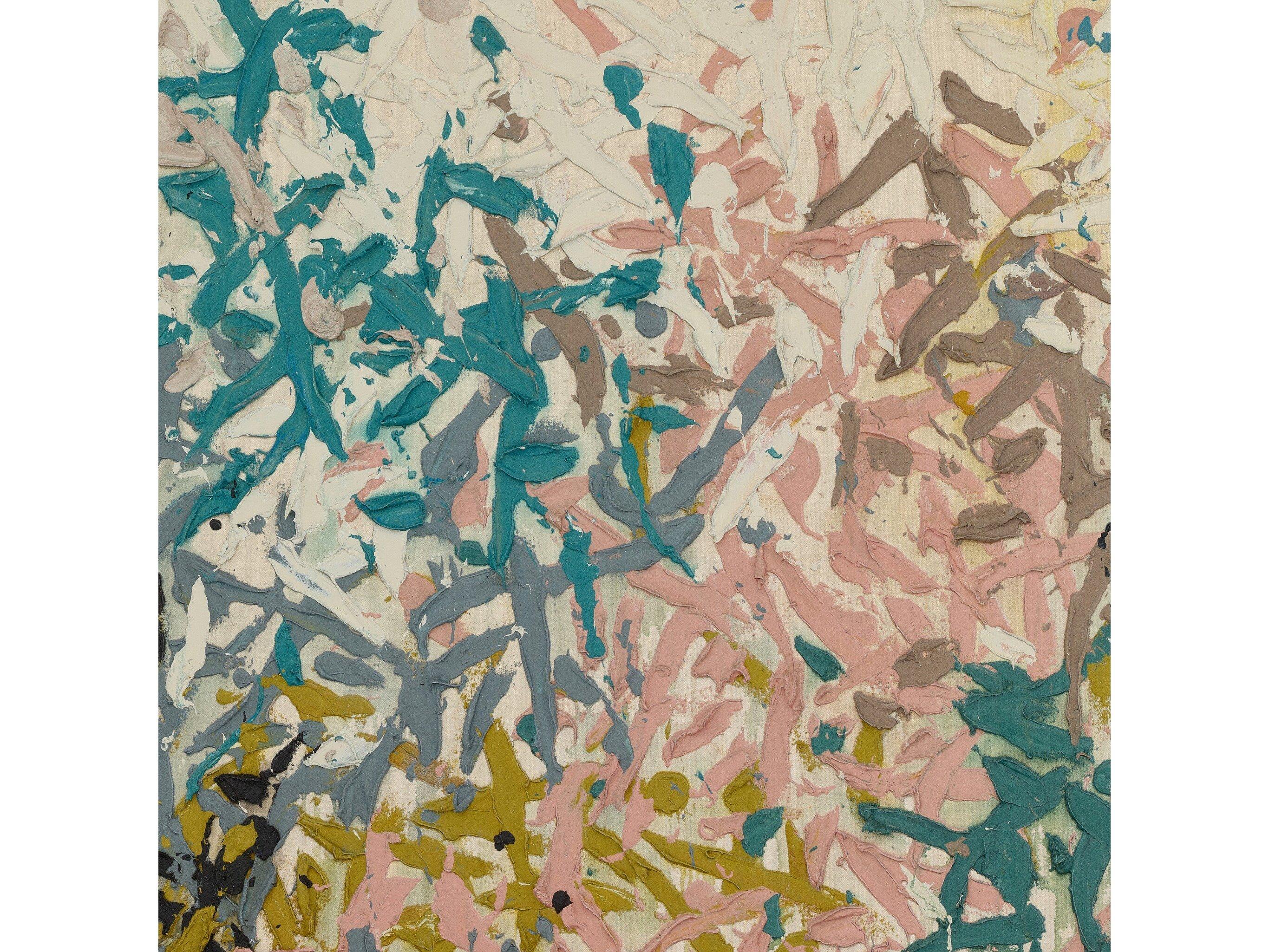 Four Hands Art Studio Our Hands Are Open No. 18 by Tyler Guinn Vertical Grain White Oak Floater Canvas Wall Art