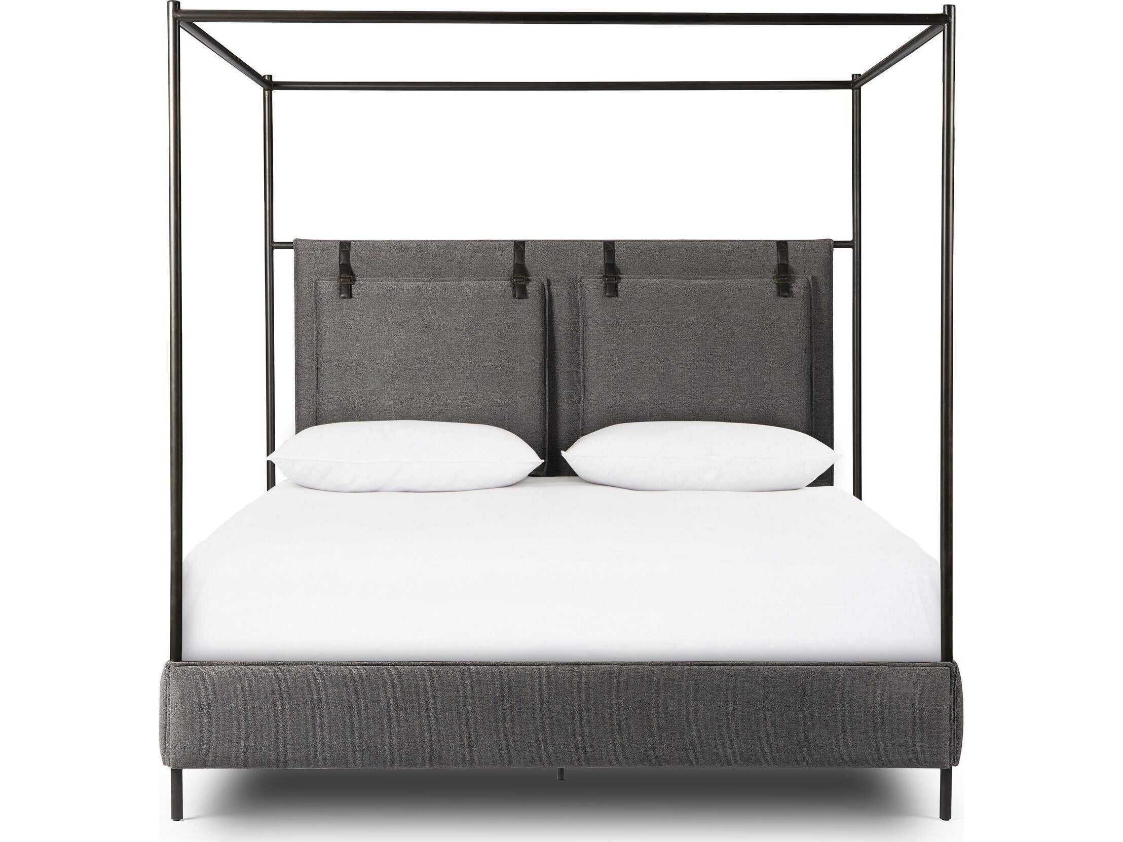 Four Hands Irondale Leigh Black Queen Canopy Bed